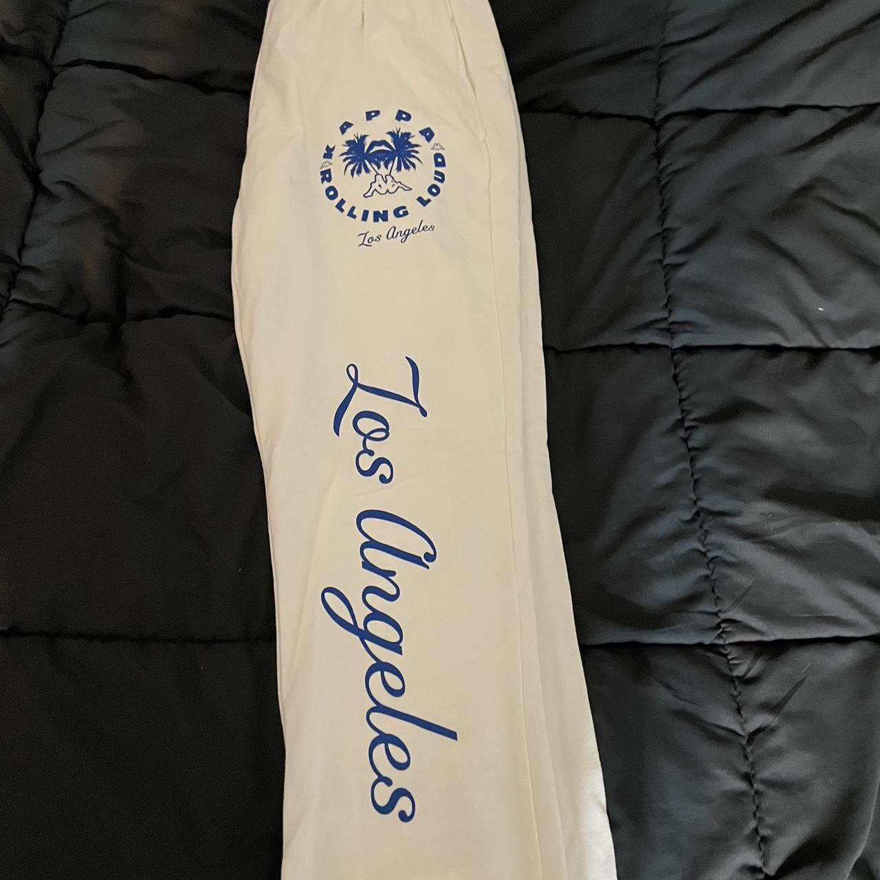 kappa los angeles rolling loud sweatpants, cuffed at… - Depop