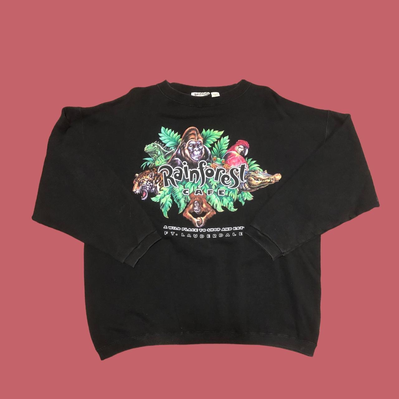 Vintage 90s Rainforest Cafe sweatshirt Size XXL... Depop