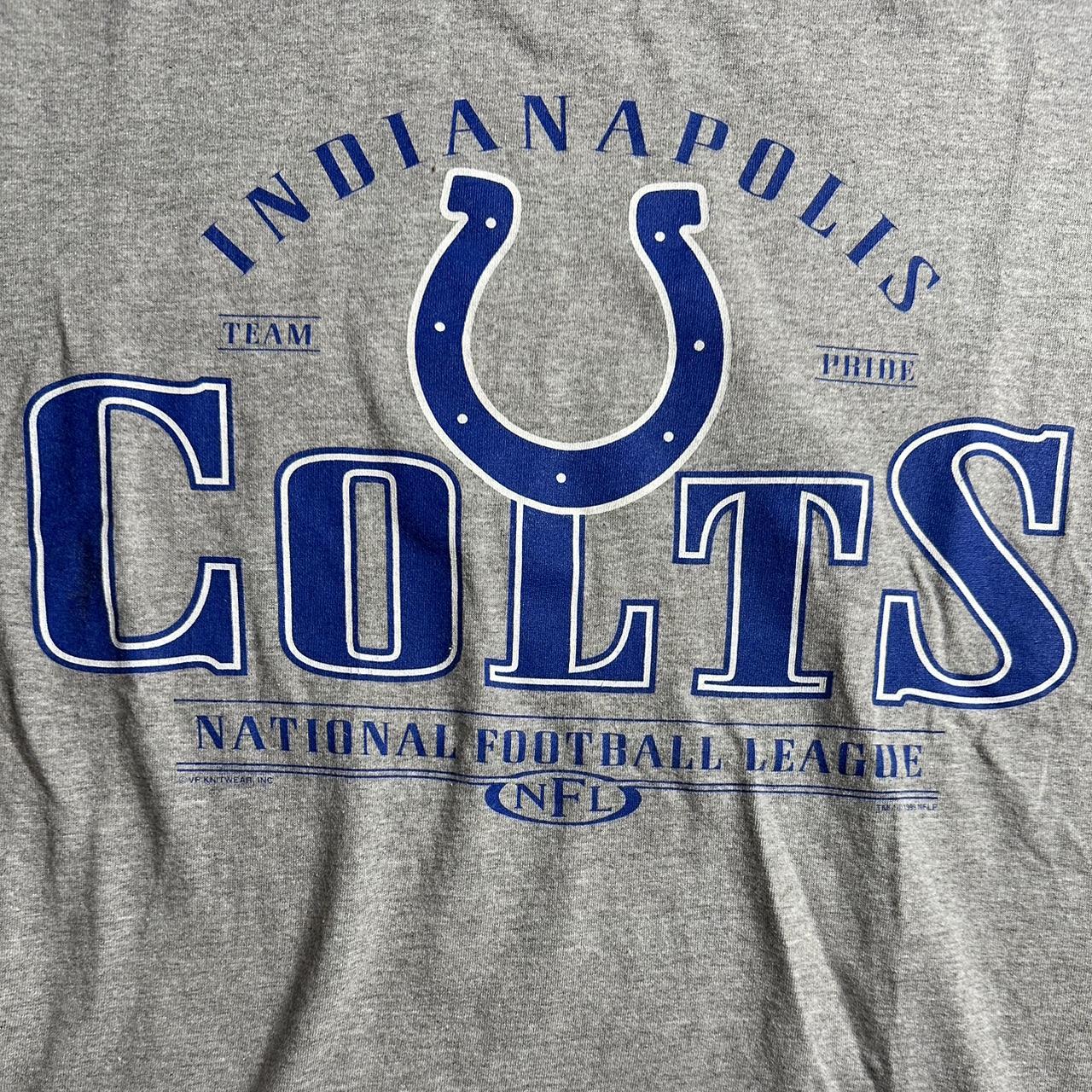 90s Indianapolis Colts Football Horseshoe NFL Logo t-shirt Large