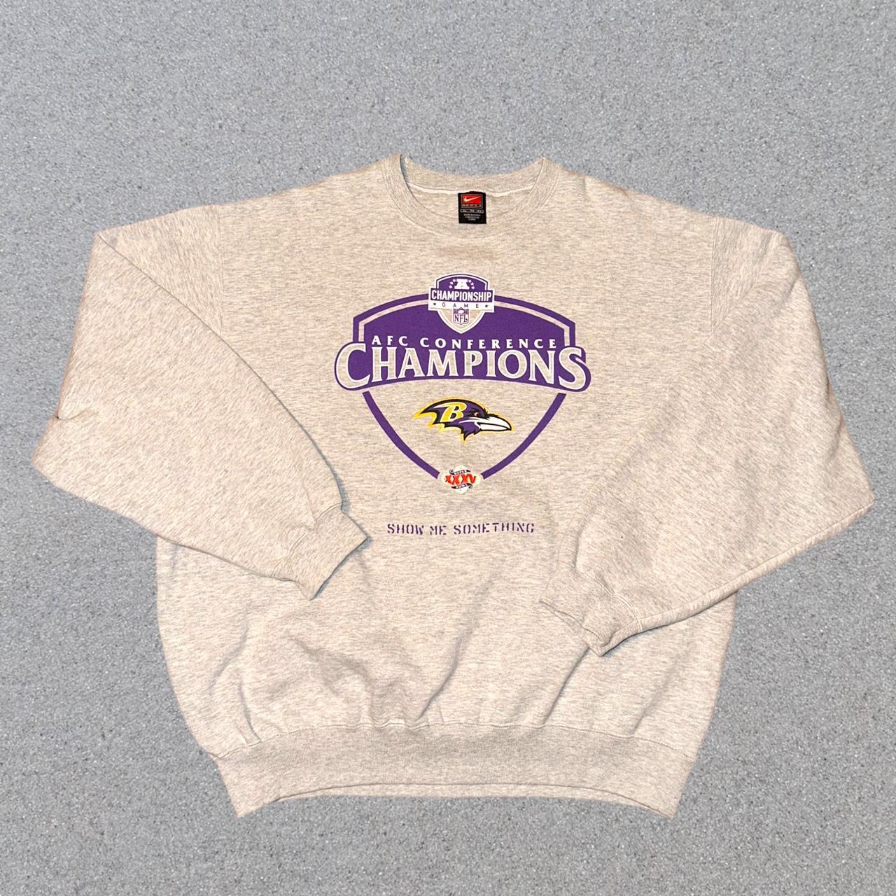 Baltimore Ravens vintage crewneck sweatshirt Men's - Depop