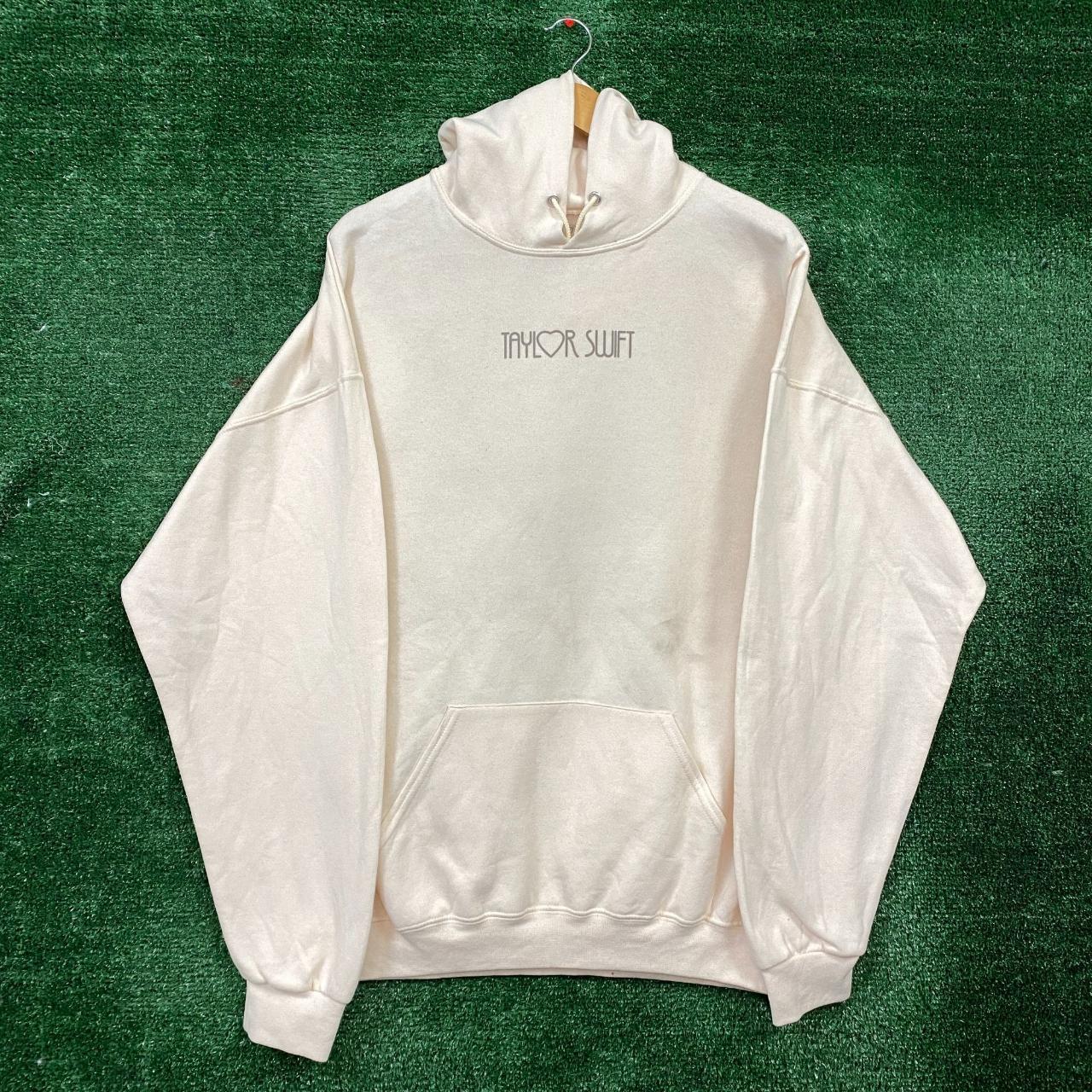 Taylor swift beige hoodie size extra large Taylor | Depop