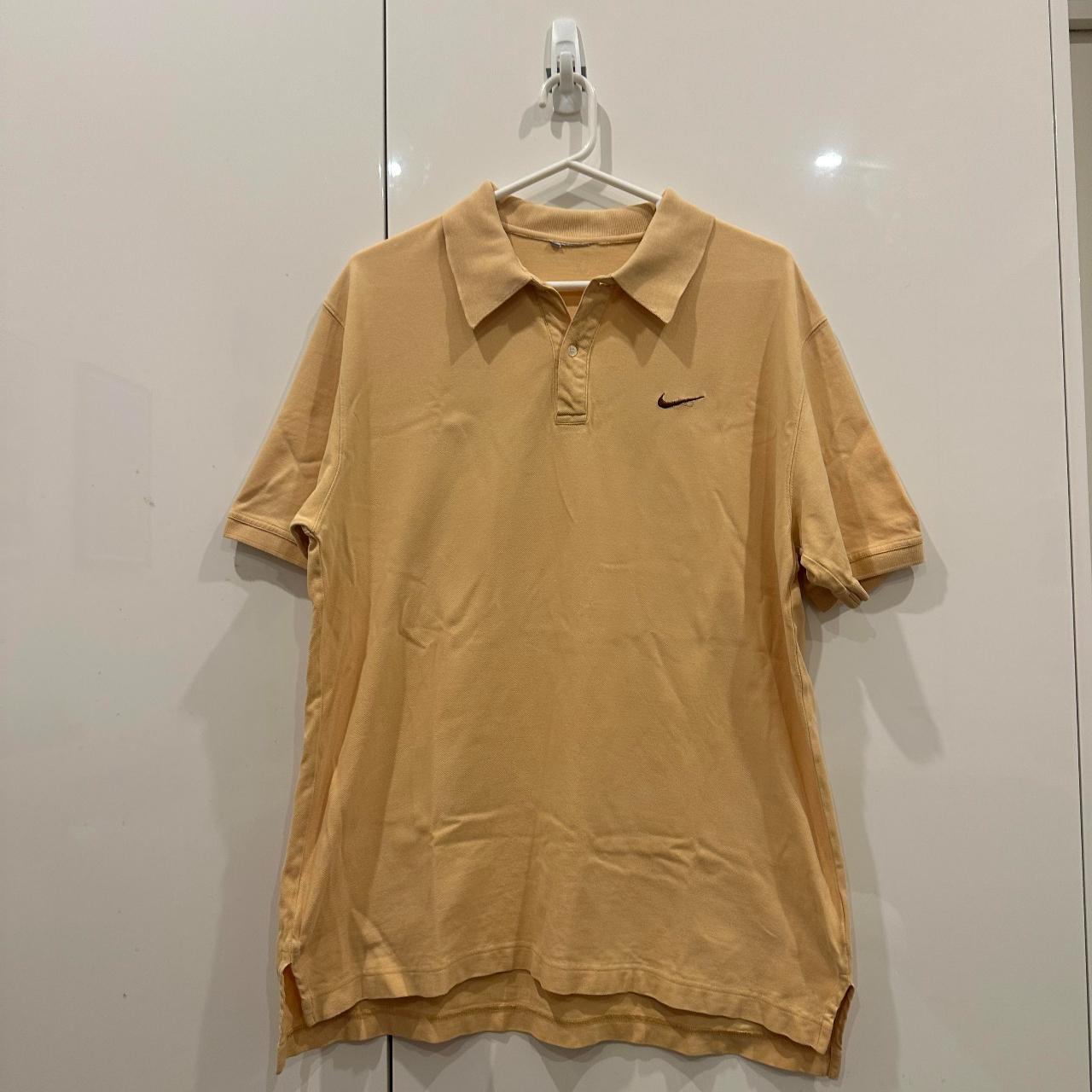 Men's Yellow and Brown Polo-shirts | Depop