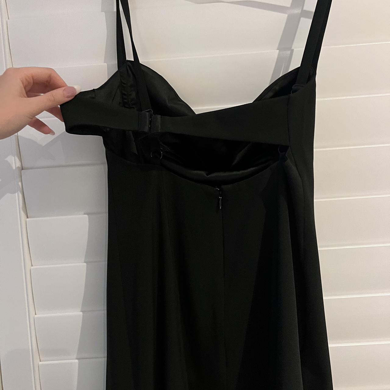 Princess Polly black mini dress, with adjustable... - Depop