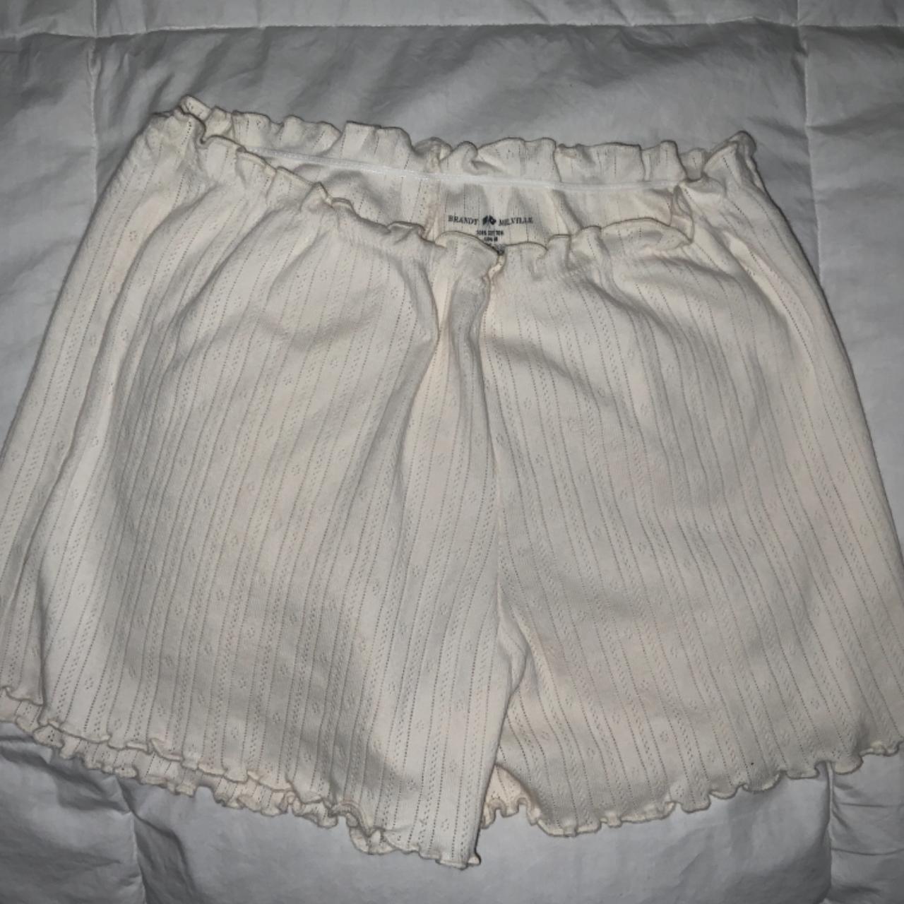 Brandy Melville Women's Cream Shorts | Depop