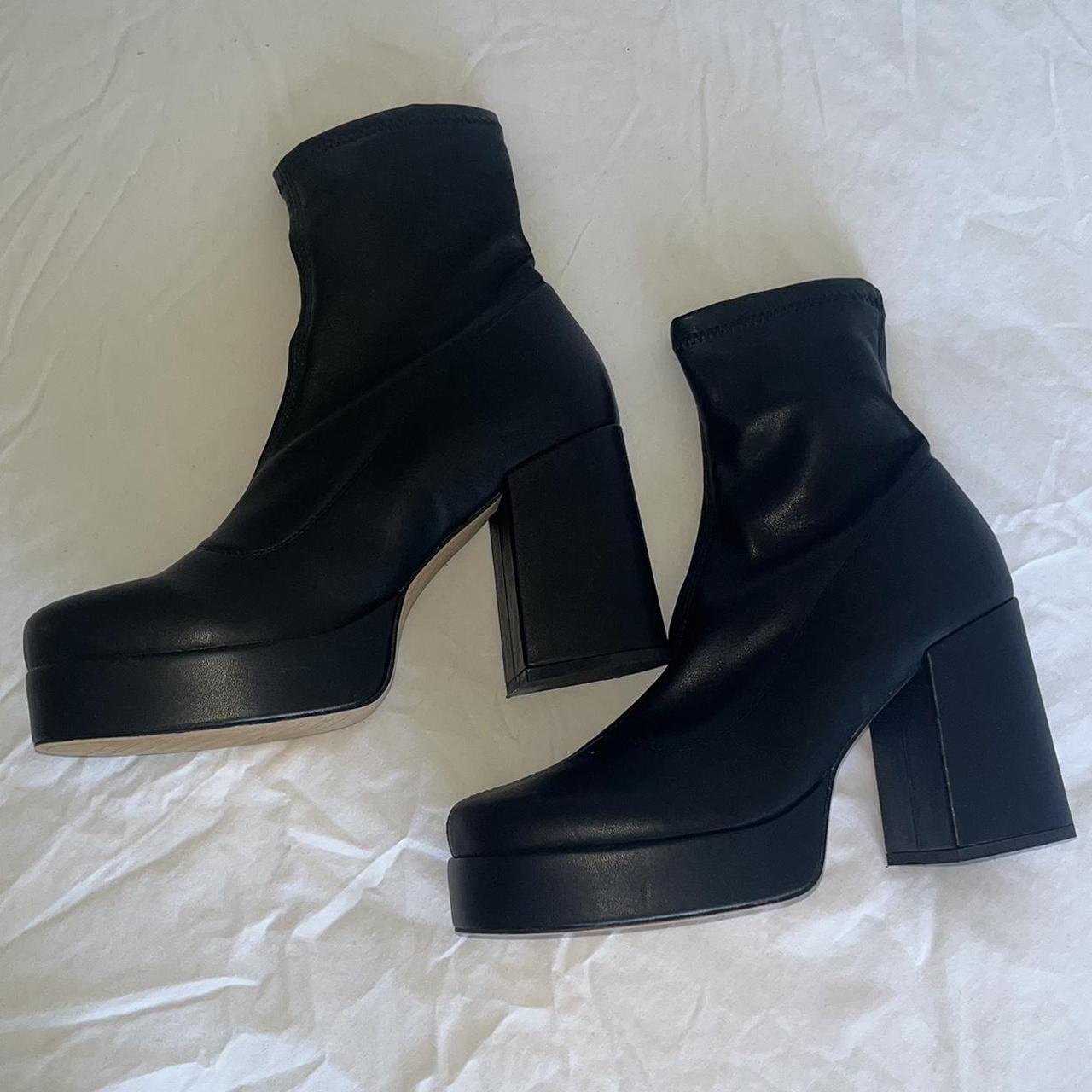 Panama block platform sock boots BETTS Worn a few... Depop