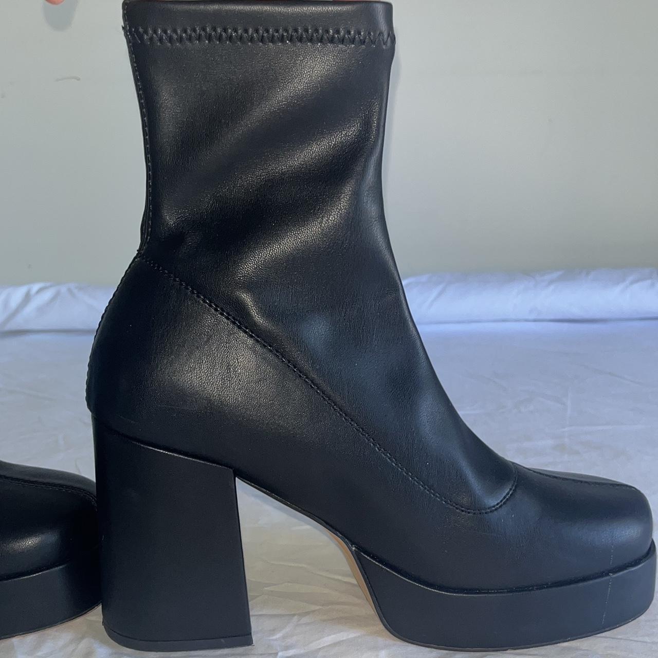 Panama block platform sock boots BETTS Worn a few... Depop