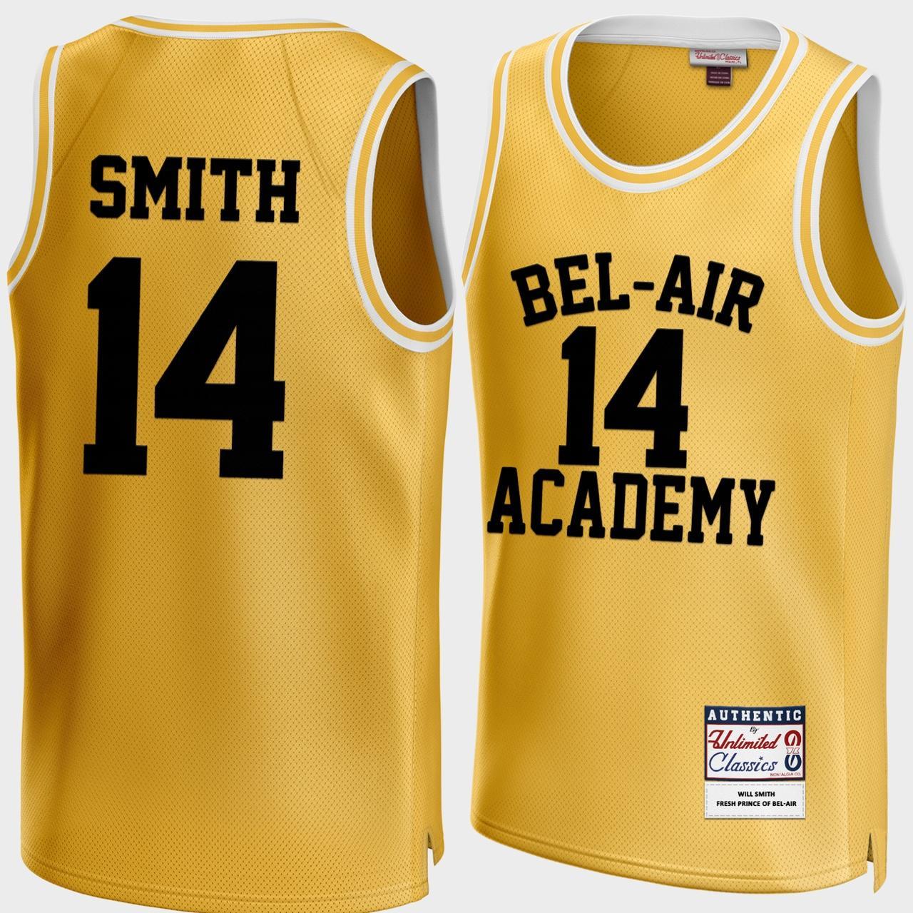 Headgear Classics Will Smith Gold Bel-Air Academy Jersey