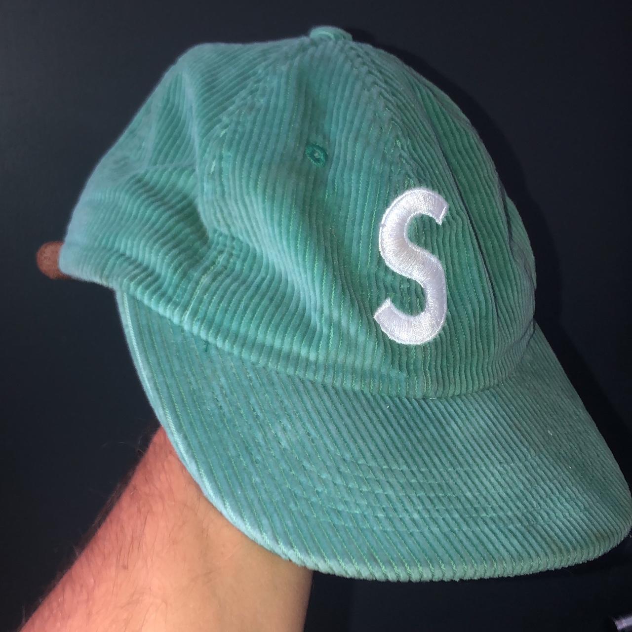 Green corduroy supreme hat best sale