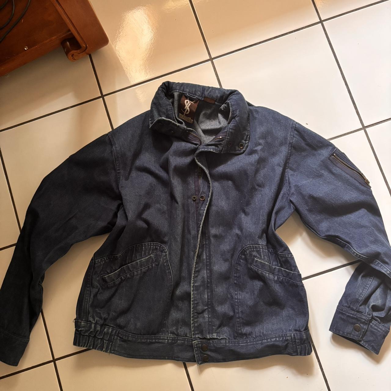 Yves Saint Laurent Men's Jacket Navy/Blue M – YSL navy denim