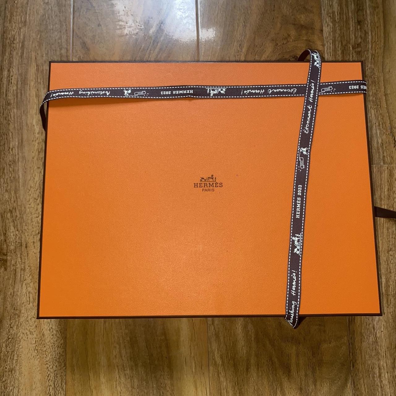 FRESH NEW HERMES ORAN SANDALS Orange Brûlée SIZE... - Depop