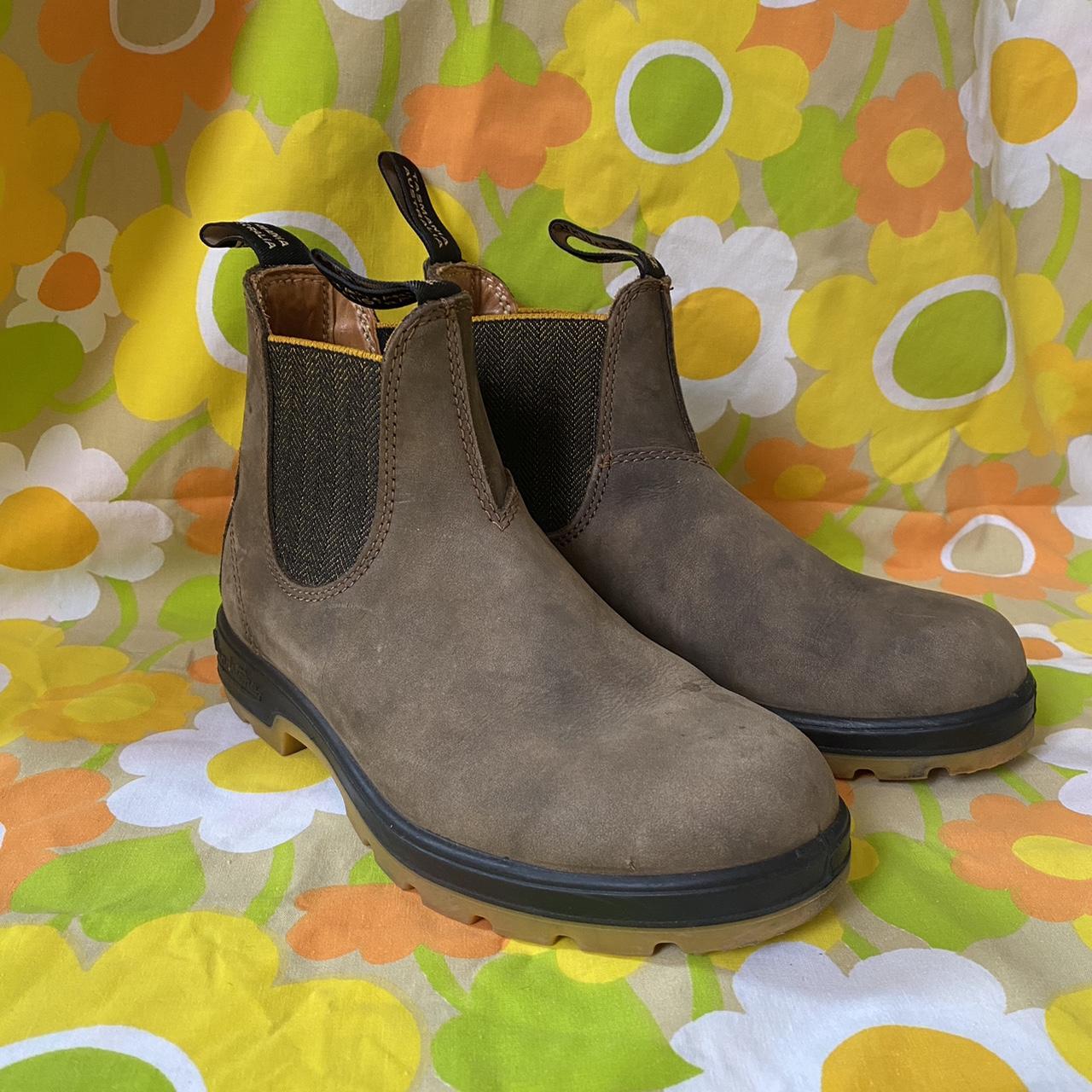 Blundstone chelsea boot in Rustic Brown Mustard Depop