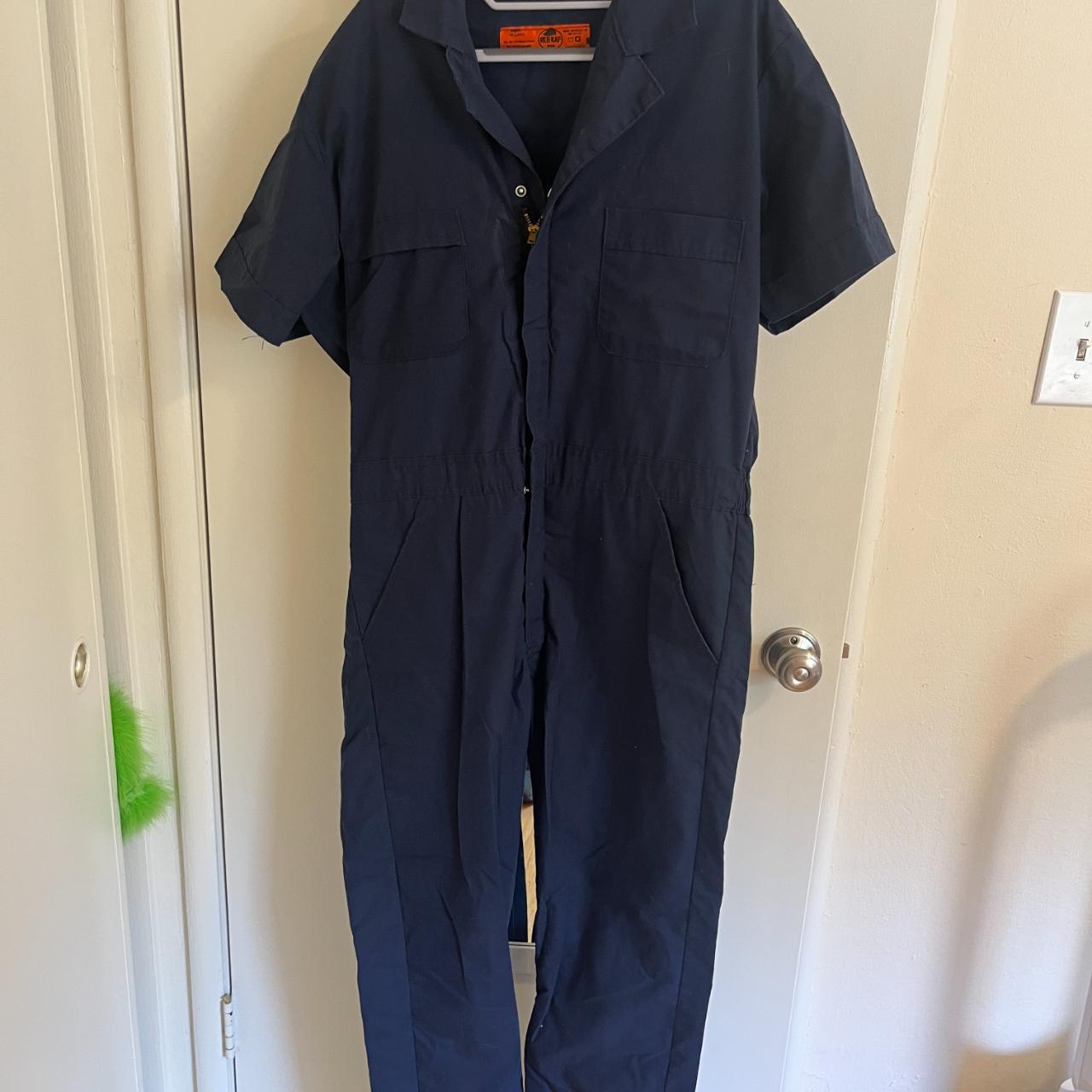 Medium Navy Blue Jumpsuit - Depop