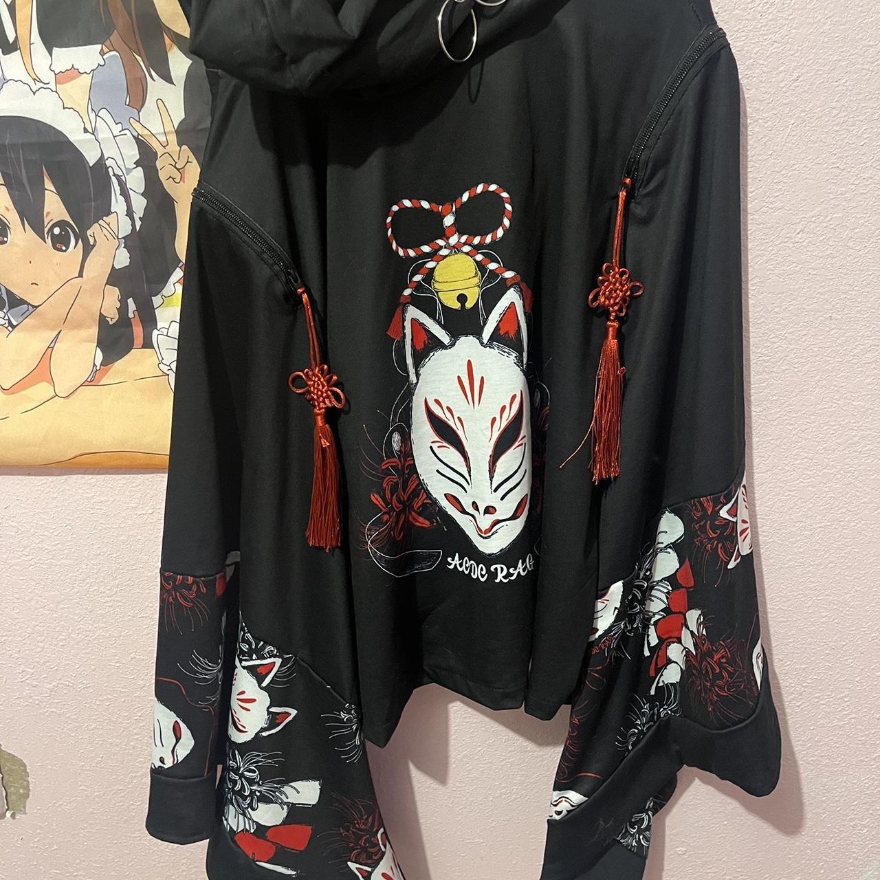 ACDC Rag Visual Kei Higabana Kimono Jacket Worn... - Depop