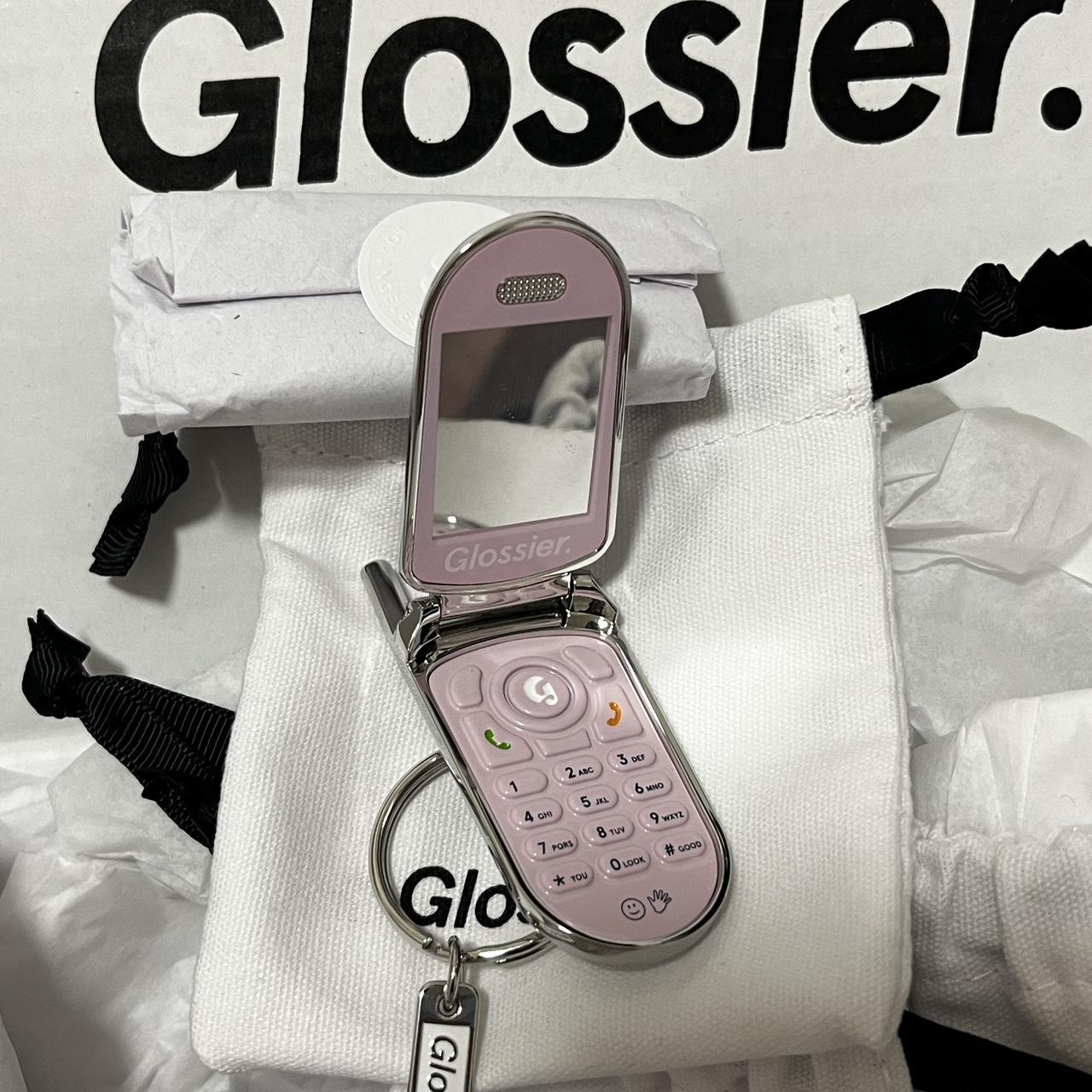 (1) Glossier LA flipphone keychain 🌸💐 Limited... Depop