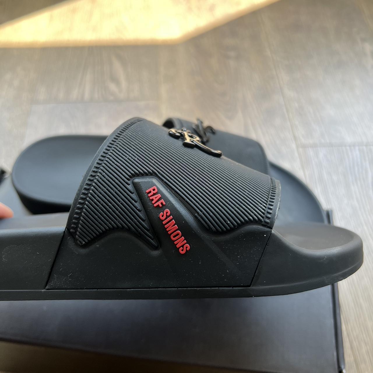 Raf Simons 'Astra' Slides EU40 / UK6 Black / Red | Depop