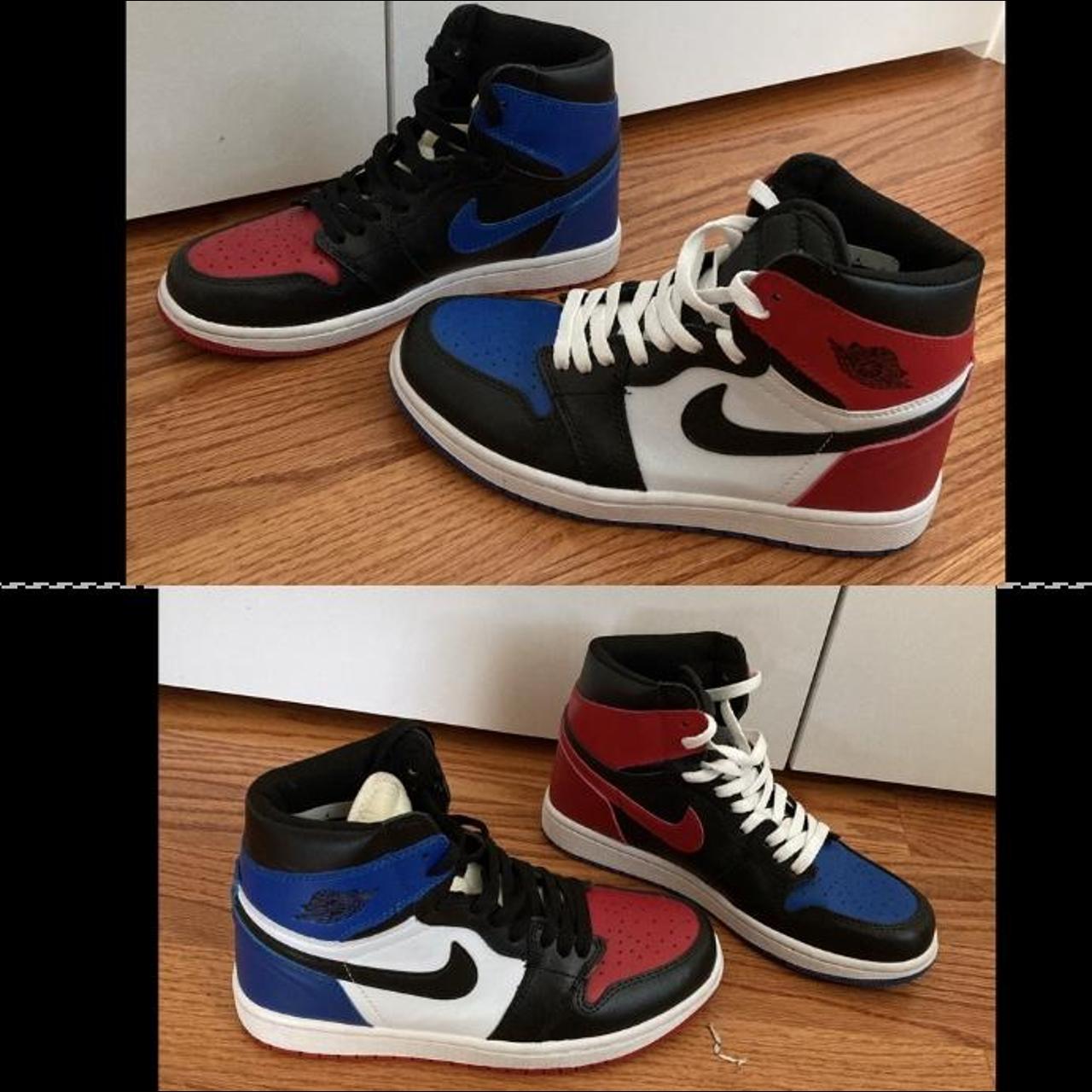 jordan 1 retro high og “top 3”, opposite red/blue...