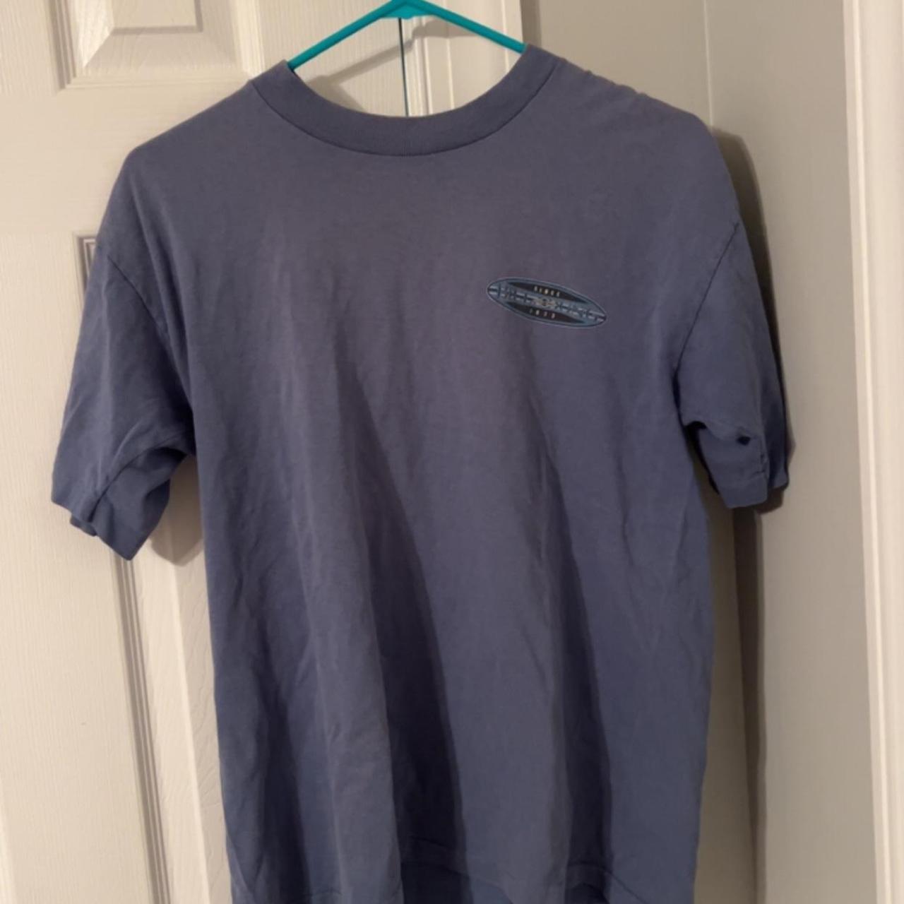 Billabong Men's Blue and Navy T-shirt | Depop