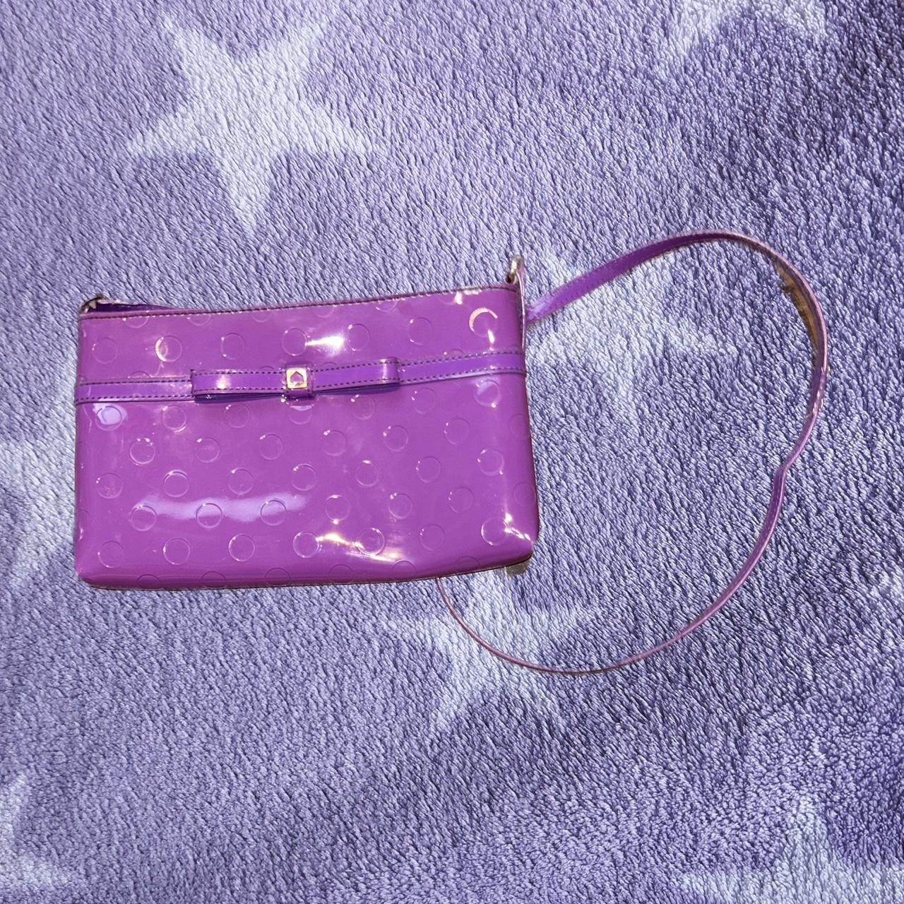 Vintage Purple Kate Spade Crossbody Bag Size Depop