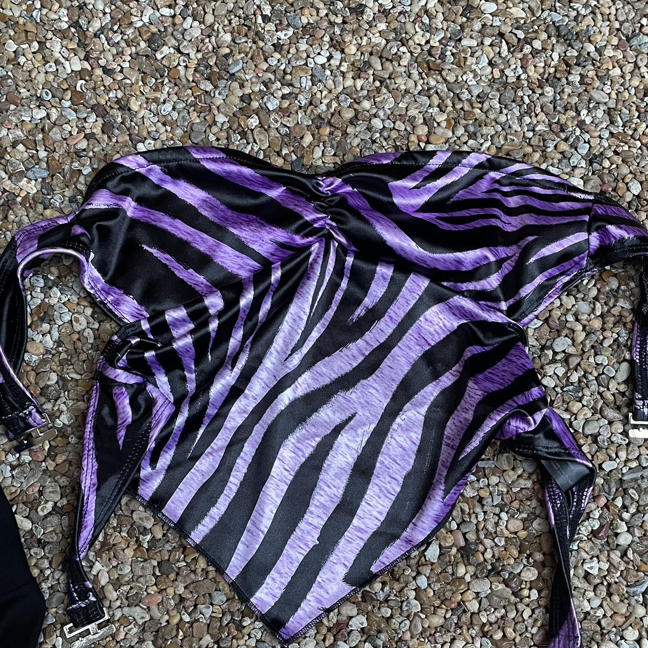 DOLLS KILL GENERATION KISS Purple zebra 2 piece set... Depop