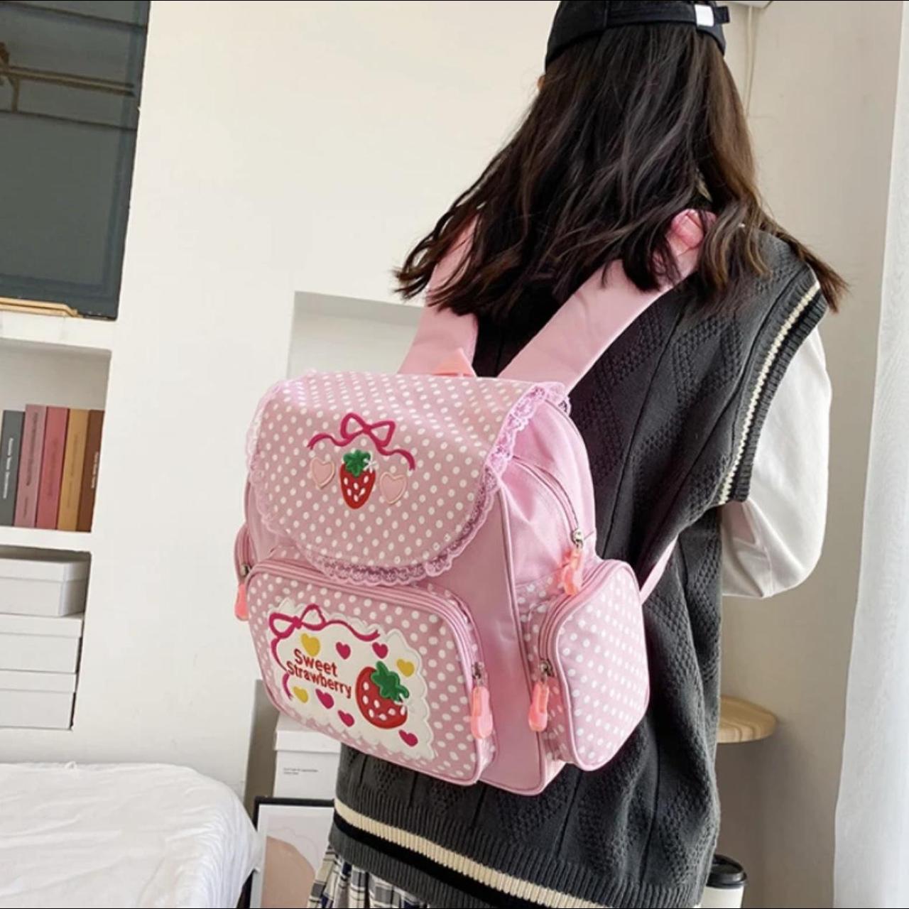 mother garden strawberry backpack BOOTLEG NOT THE... - Depop