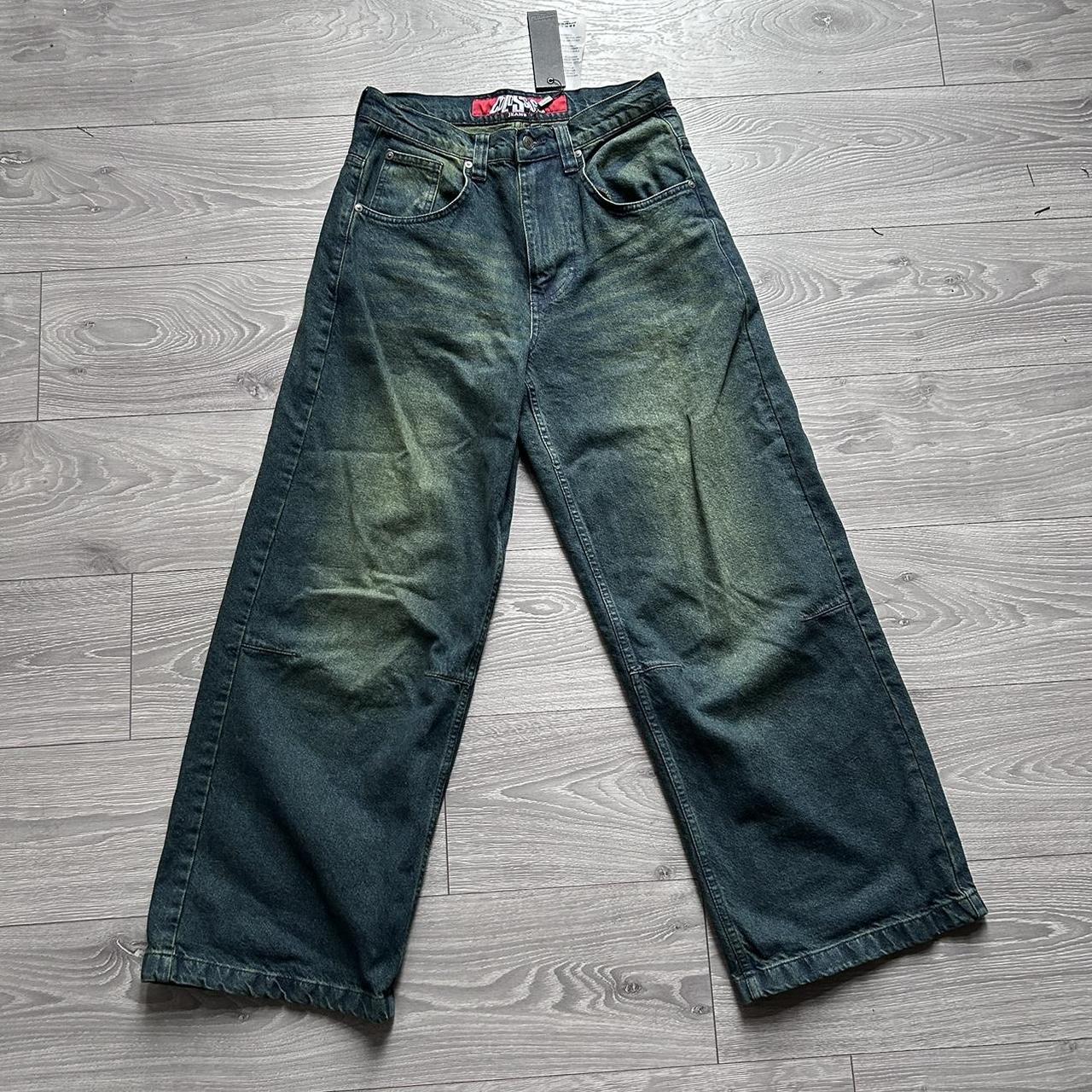 Jaded London Sandblast Blue Wash Colossus Fit Jeans... - Depop