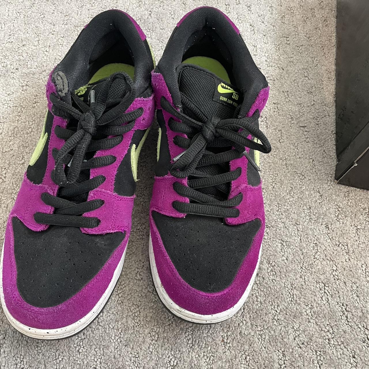 purple green dunks