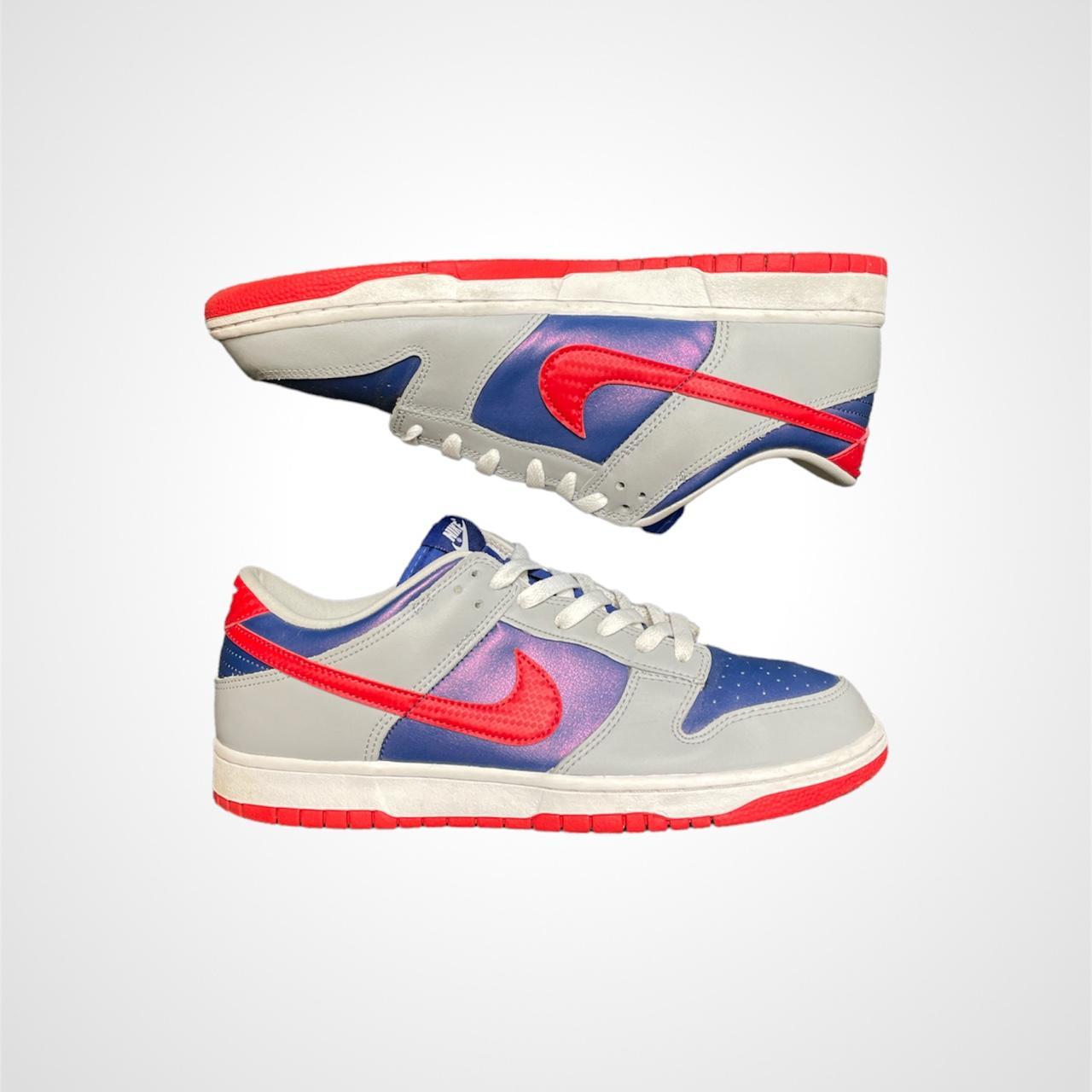 nike blue and red sneakers