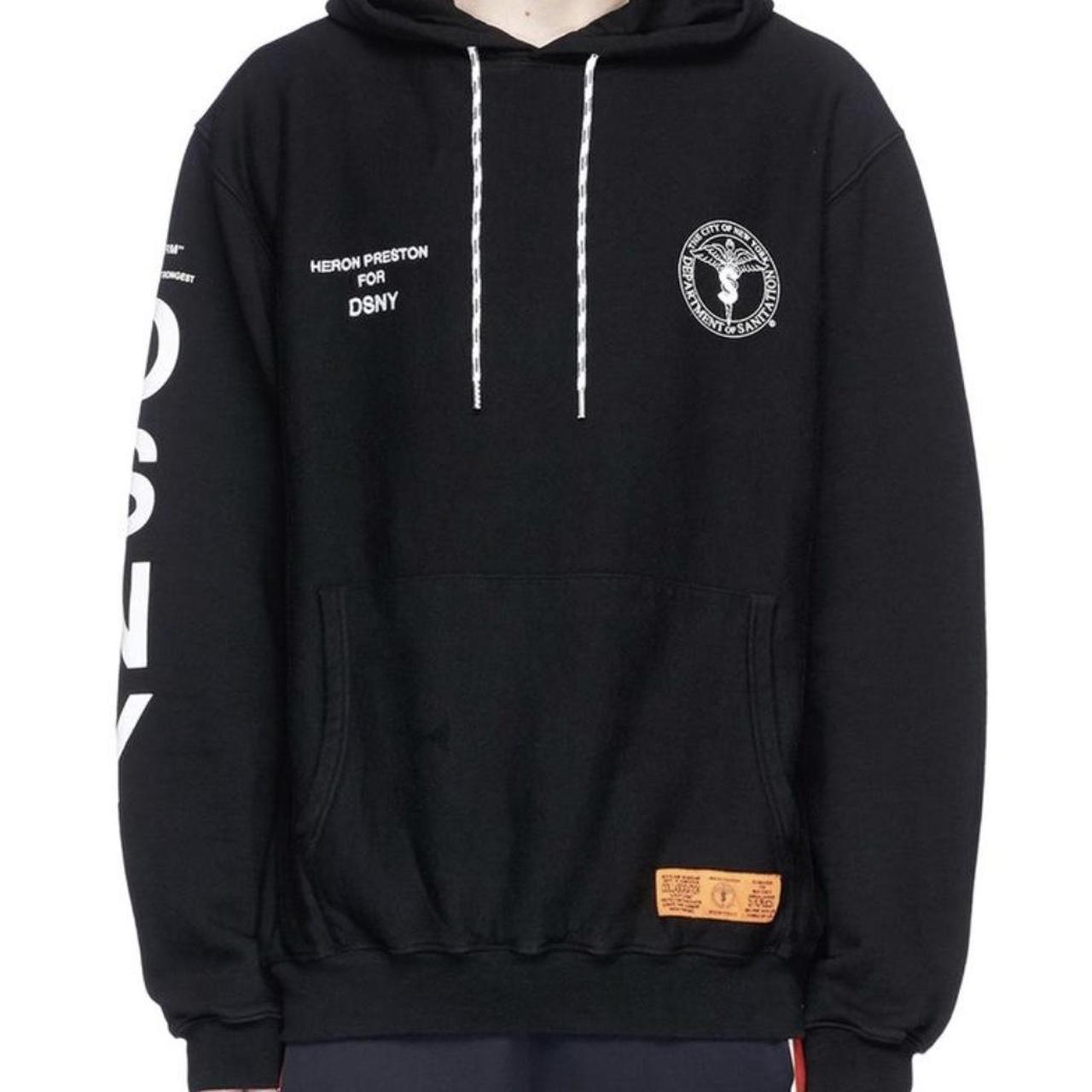 Heron Preston Black hoodie DSNY edition uniform