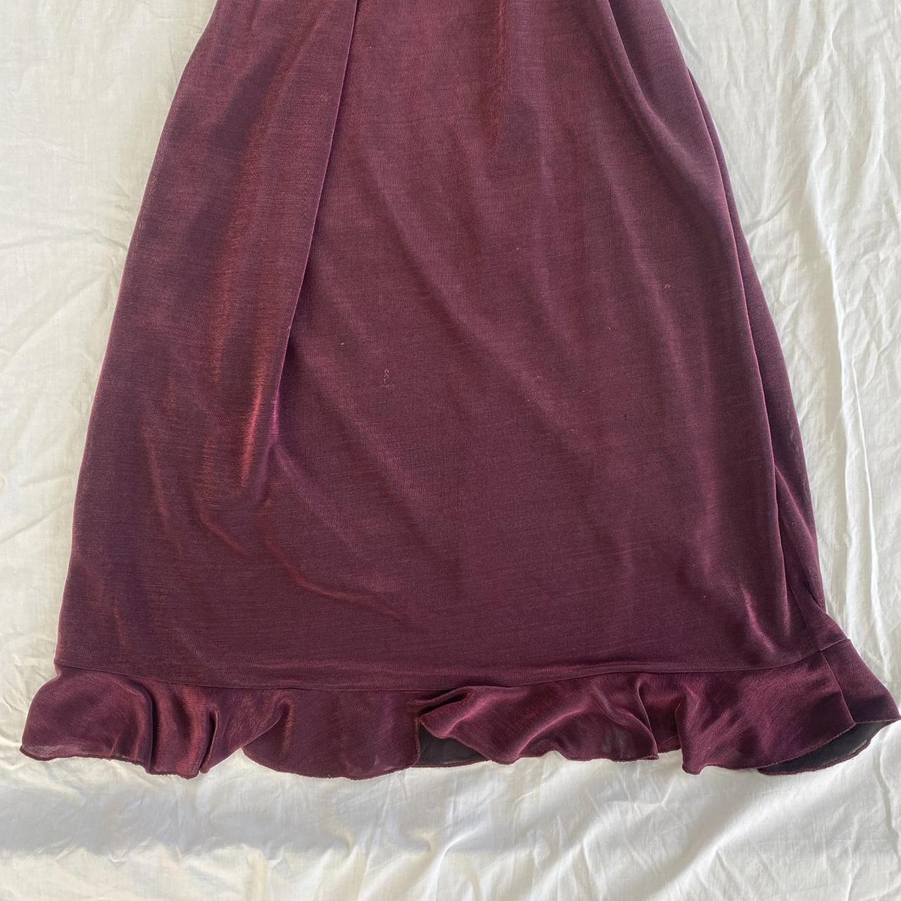 Vicsin 90s brand cowl neck slip dress in a cute red... - Depop