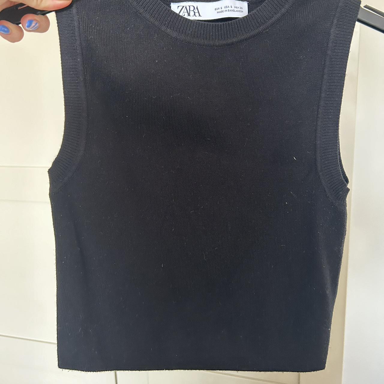 Zara knit crop vest. Size S. great condition - Depop