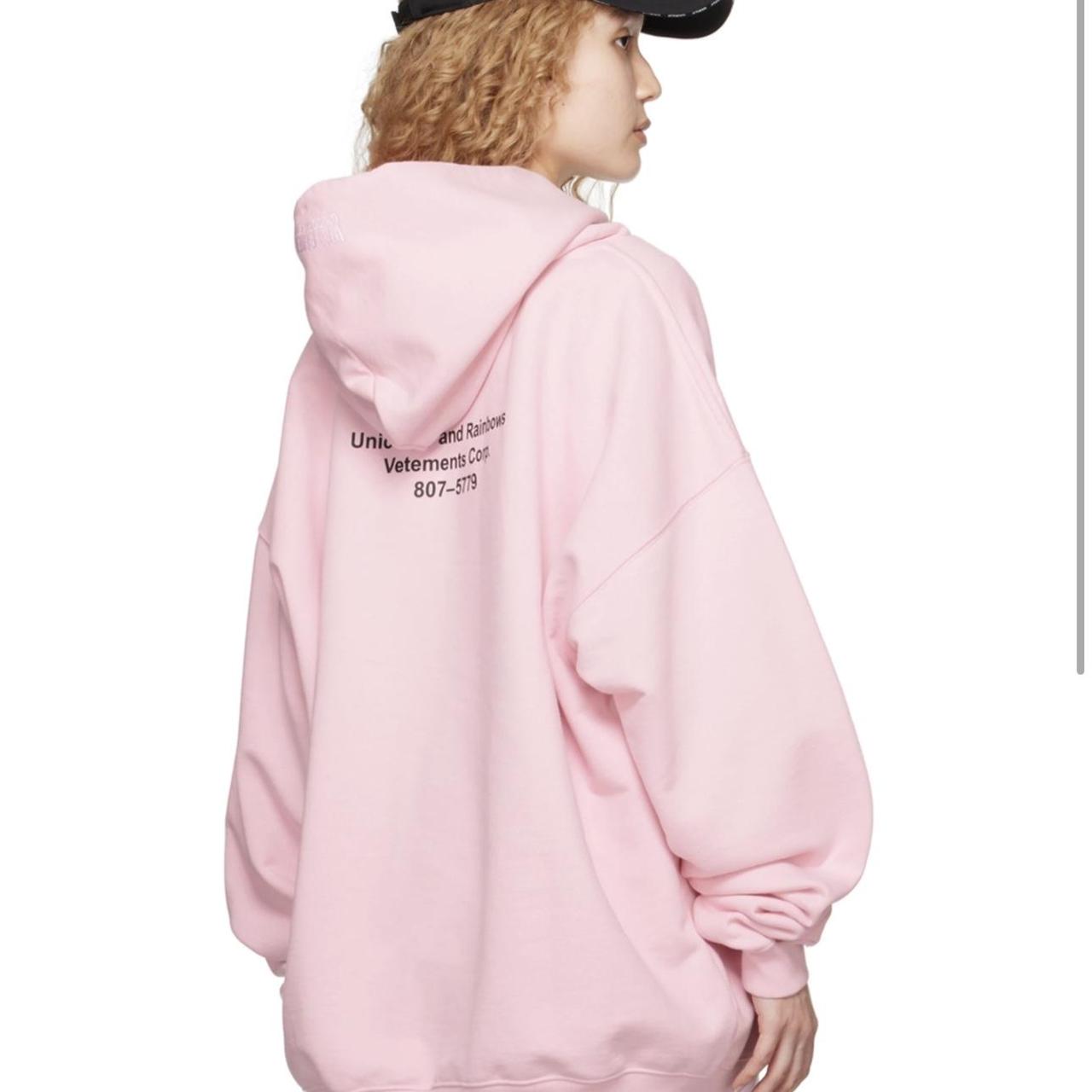 Vetements best sale hoodie pink