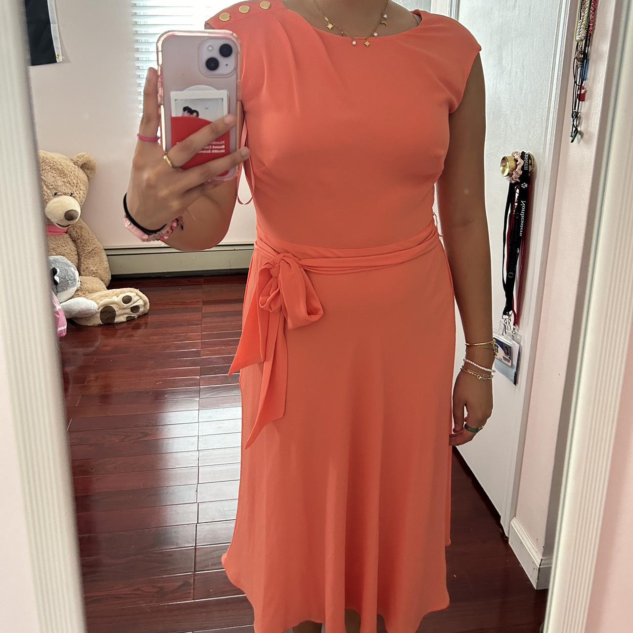 NWT coral Lauren by Ralph Lauren dress size 2