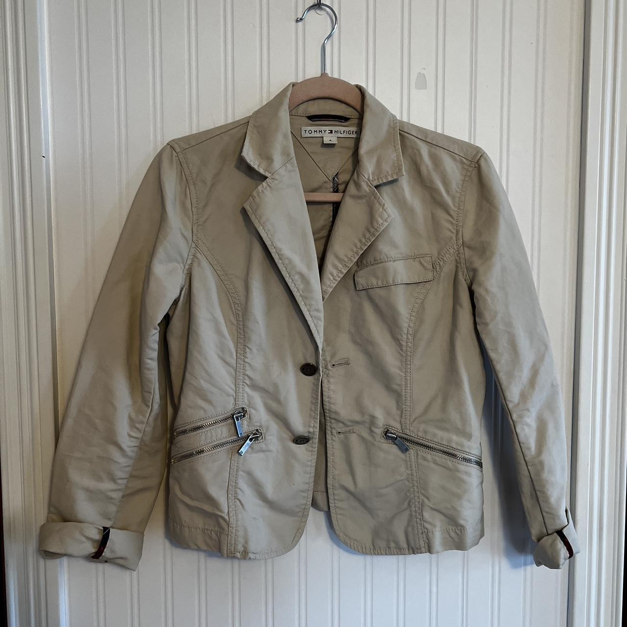 Tommy hilfiger outlet khaki jacket women's