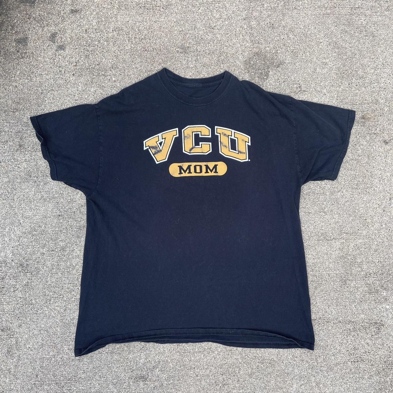 Black VCU Mom Shirt Nice Black VCU Tee / Fits like... - Depop