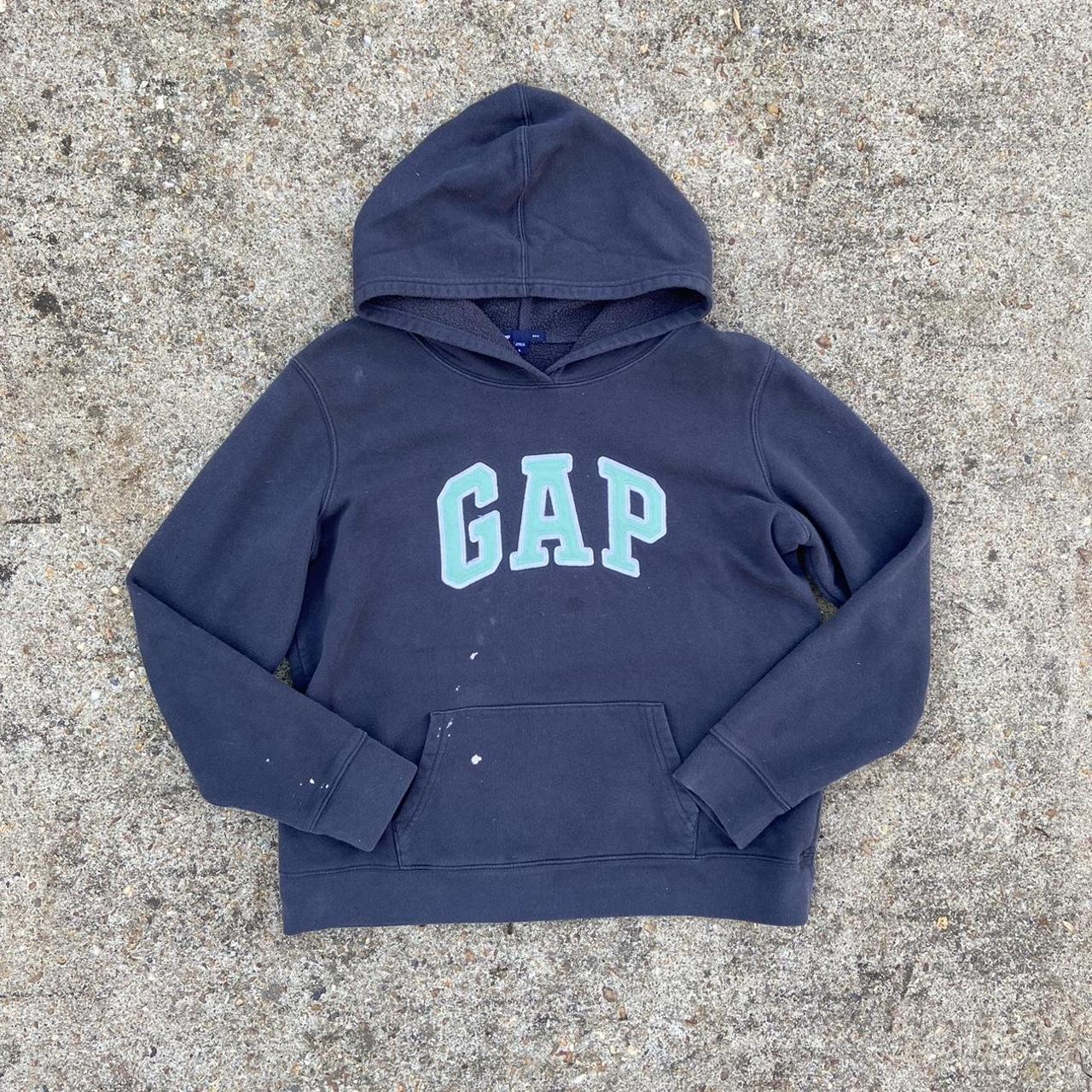 Gap Hoodie Dark Grey Gap Sweatshirt / L / Fits like... - Depop