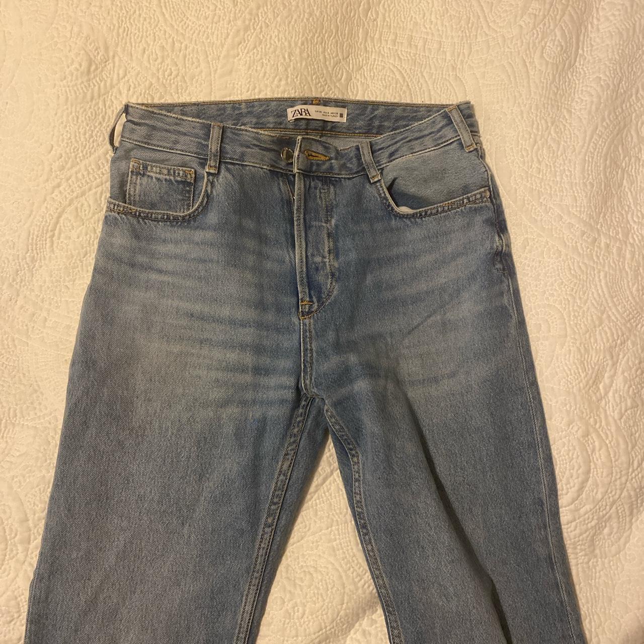 Zara straight leg jeans, message if you have any... - Depop