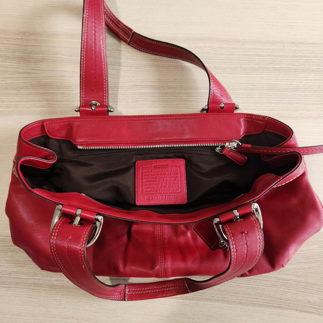 バッグ Vintage Coach Soho Suede Tote bag Red Coach Soho Bag Red | eBay Vintage Coach Soho Suede Tote bag Red