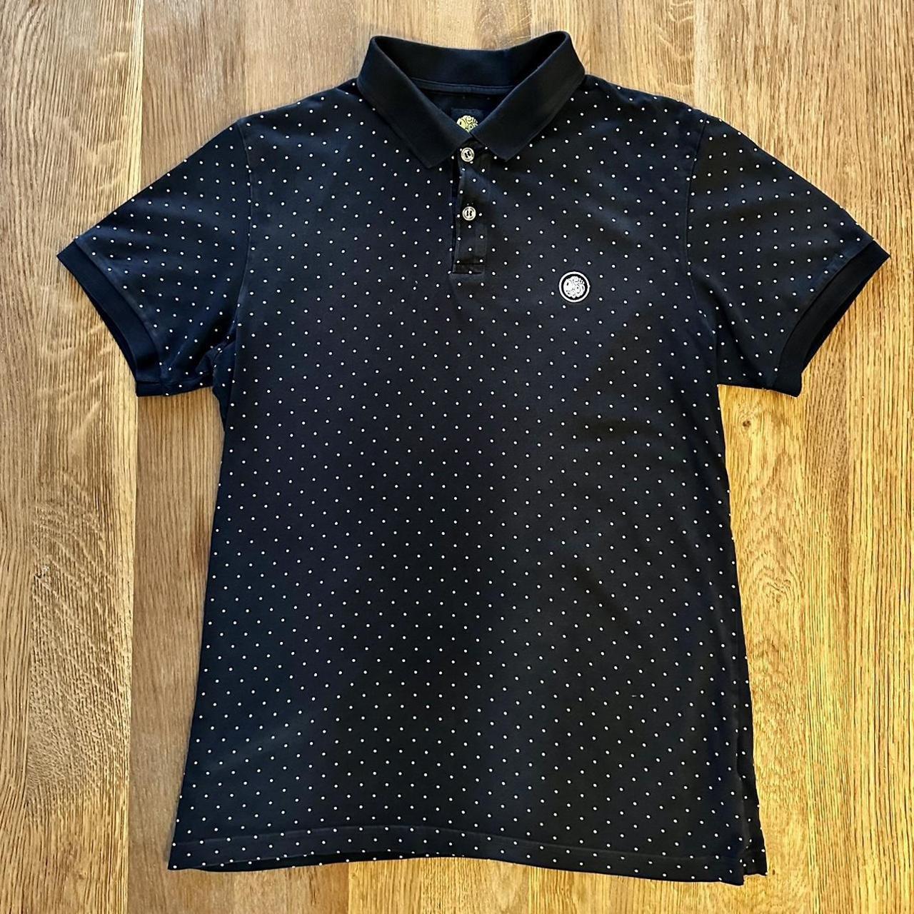 Pretty Green Polka Dot Polo Condition: Worn Depop