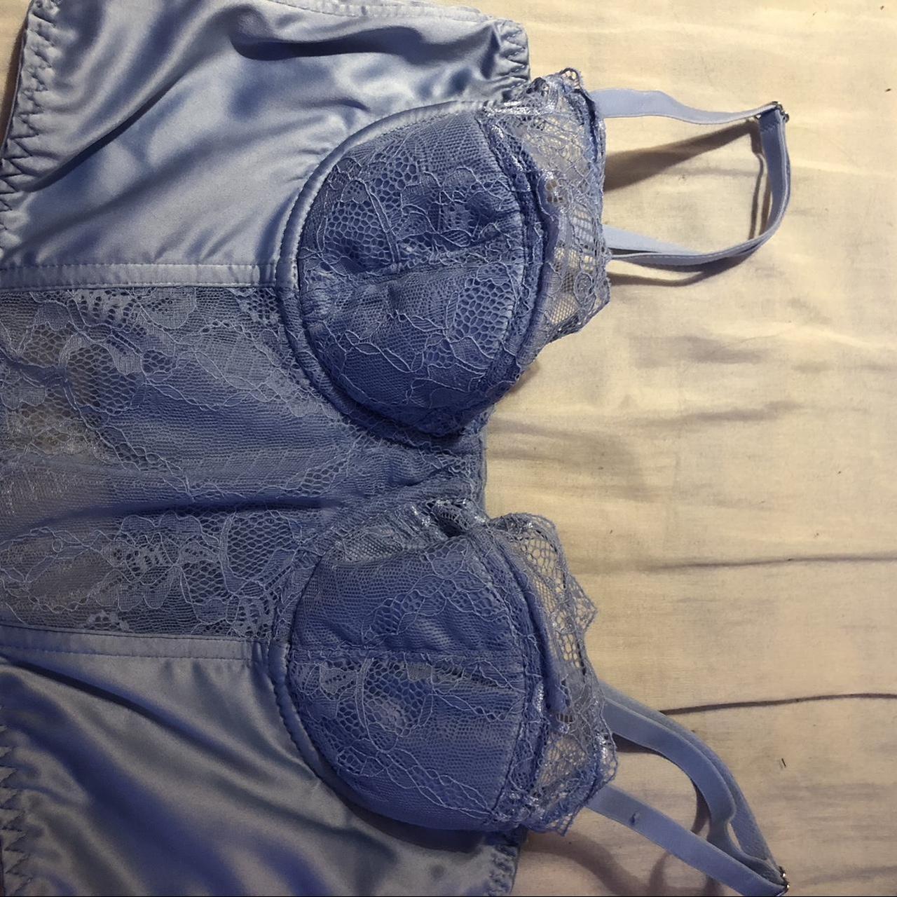 light blue corset top primark size 34b Depop