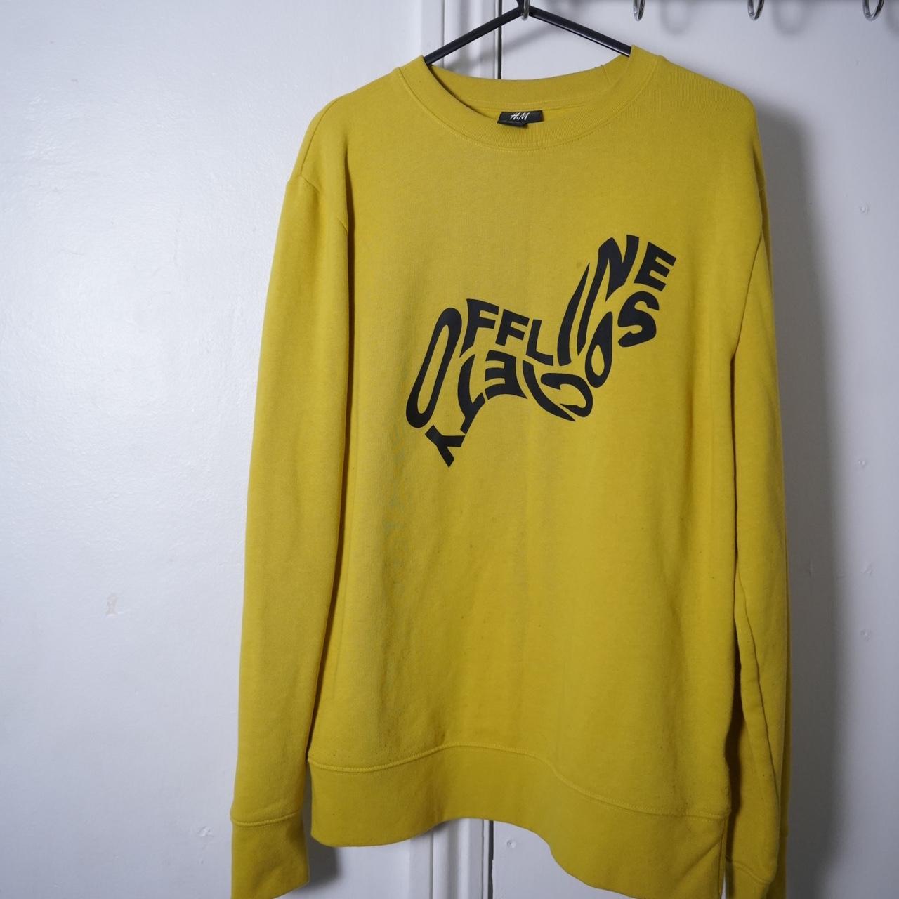 Offline society yellow sweatshirt on sale