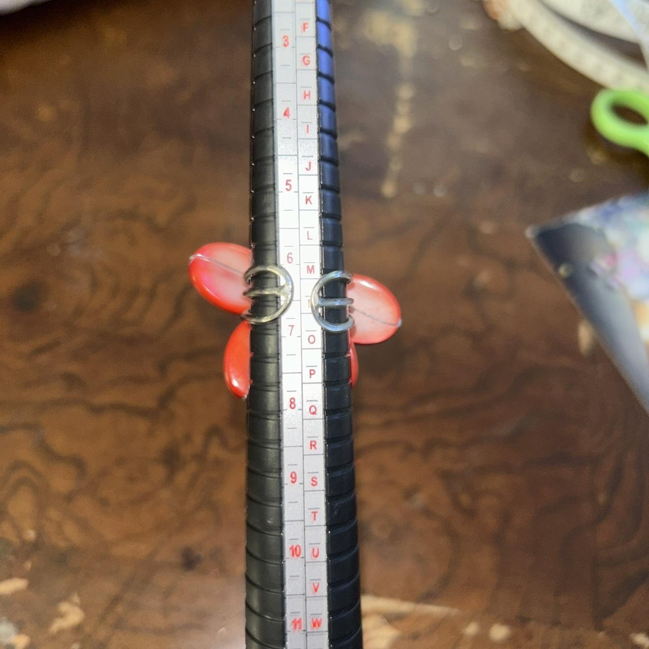 Women's Ring - Red/White – Large Statement Ring •… - image 2