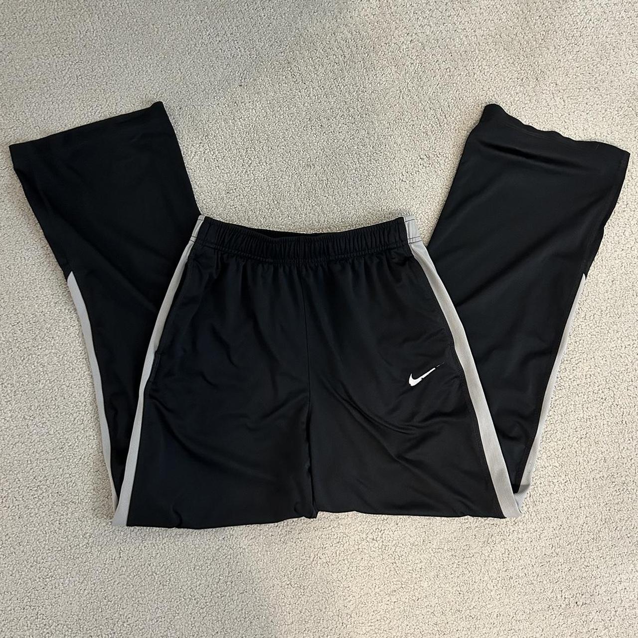black athletic Nike track sweat pants - size XL in... - Depop