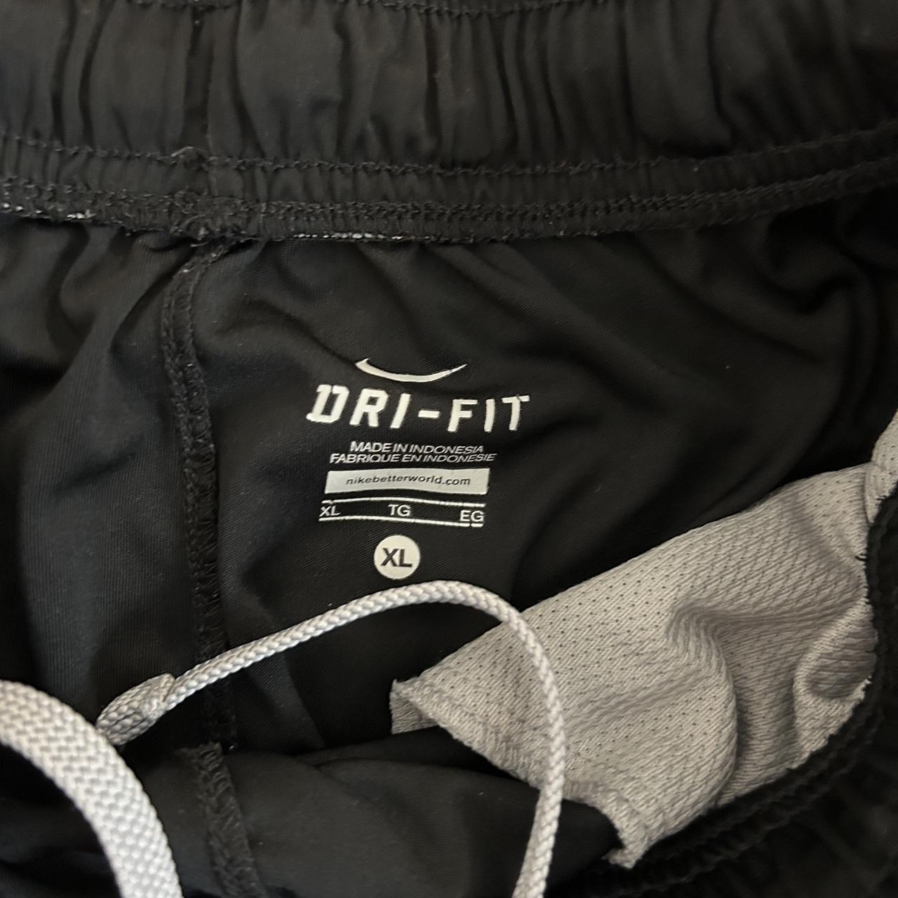 black athletic Nike track sweat pants - size XL in... - Depop