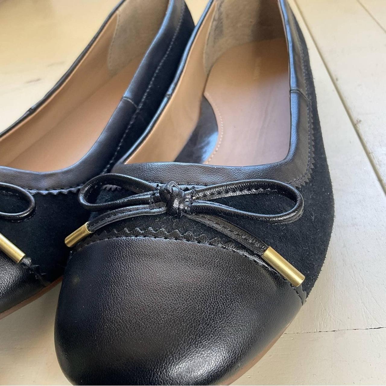 Lands' End Women's Black Balletshoes Depop