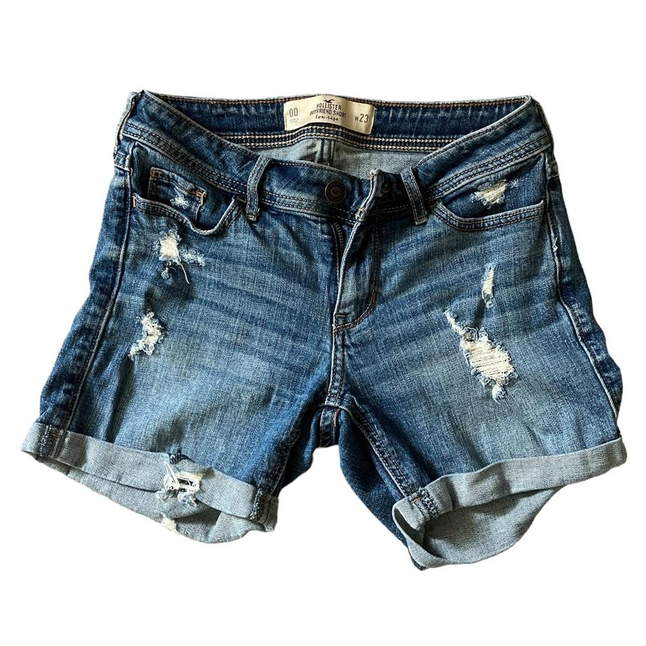 Hollister low rise boyfriend denim short size 00