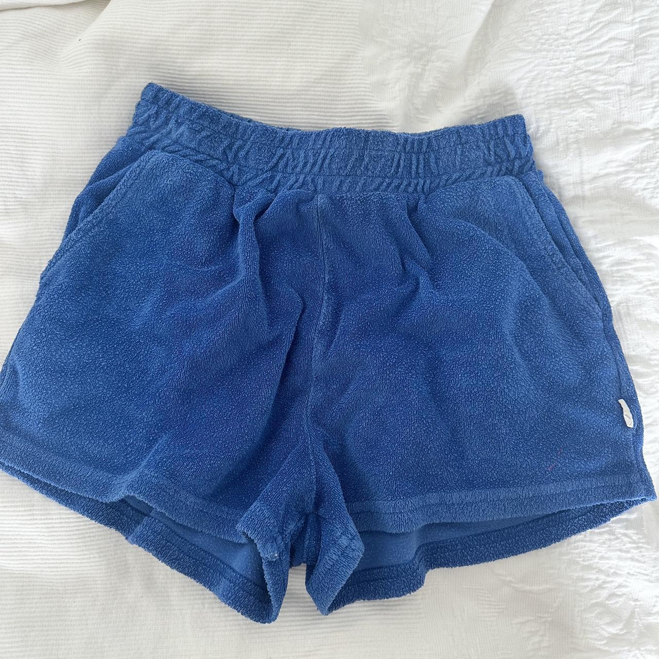 araminta james colbalt terry shorts worn a few times... - Depop