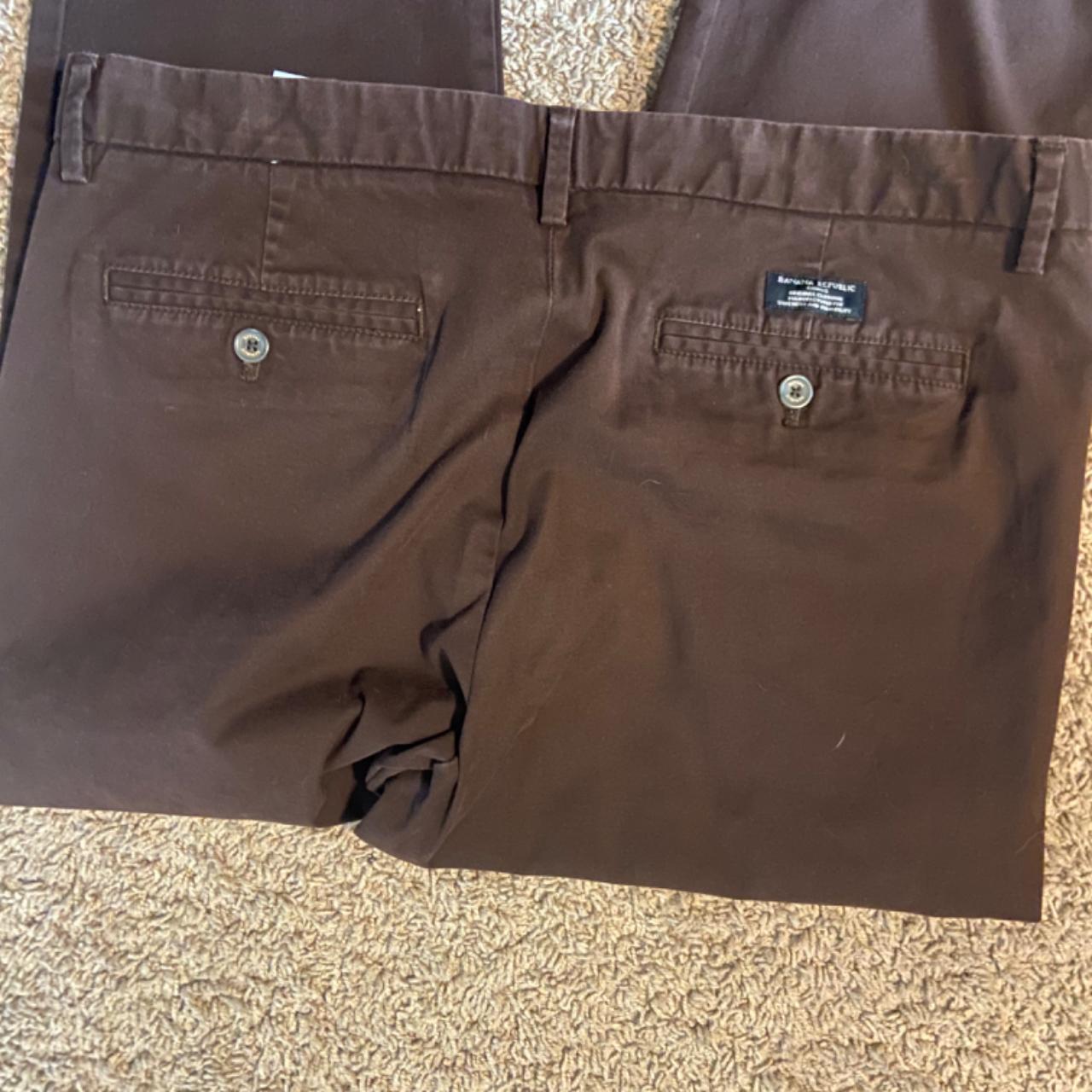 Mens brown banana republic chino pants. Size 36 x... - Depop