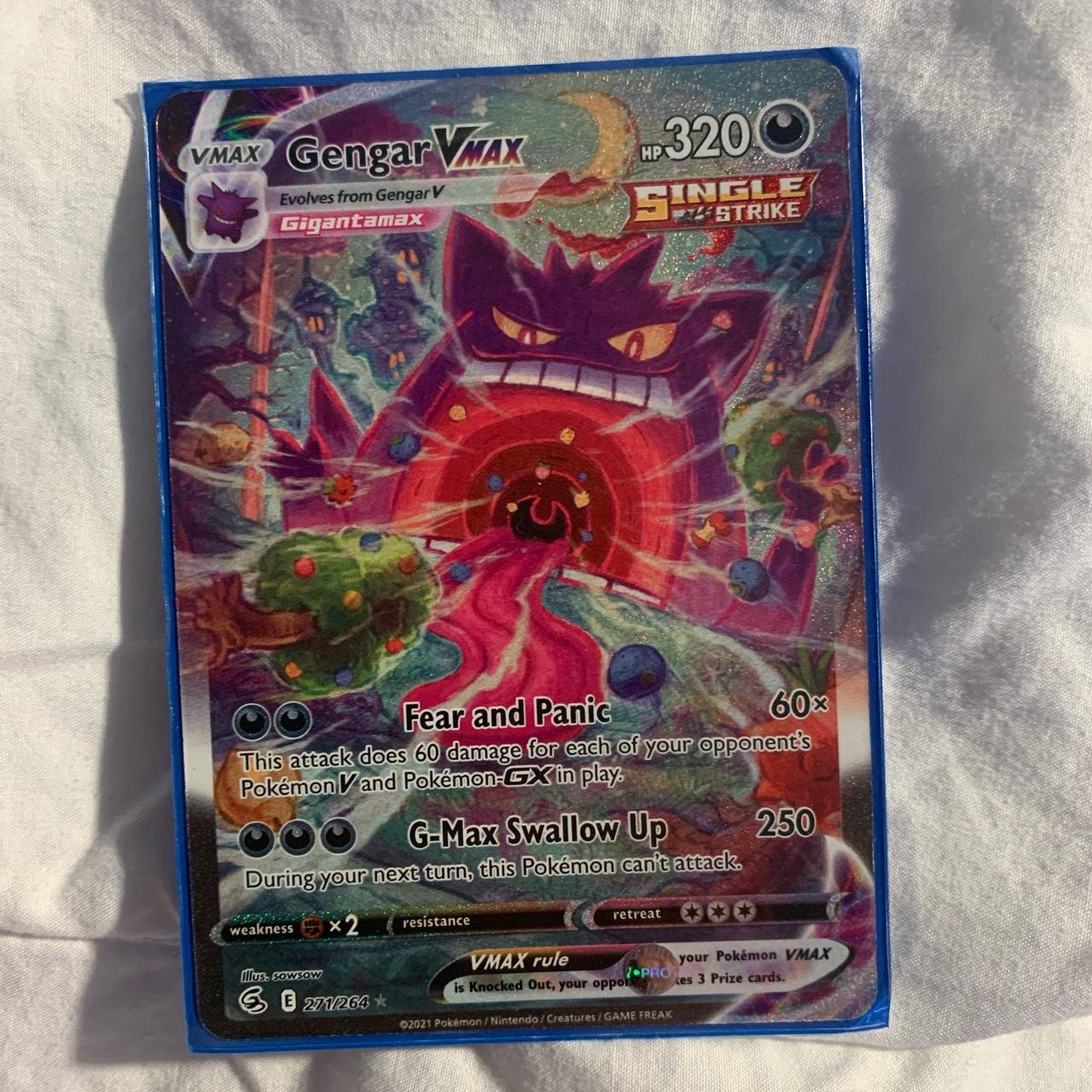 Gengar VMAX Alt Art - Fusion Strike (3D Card / Shadowbox )