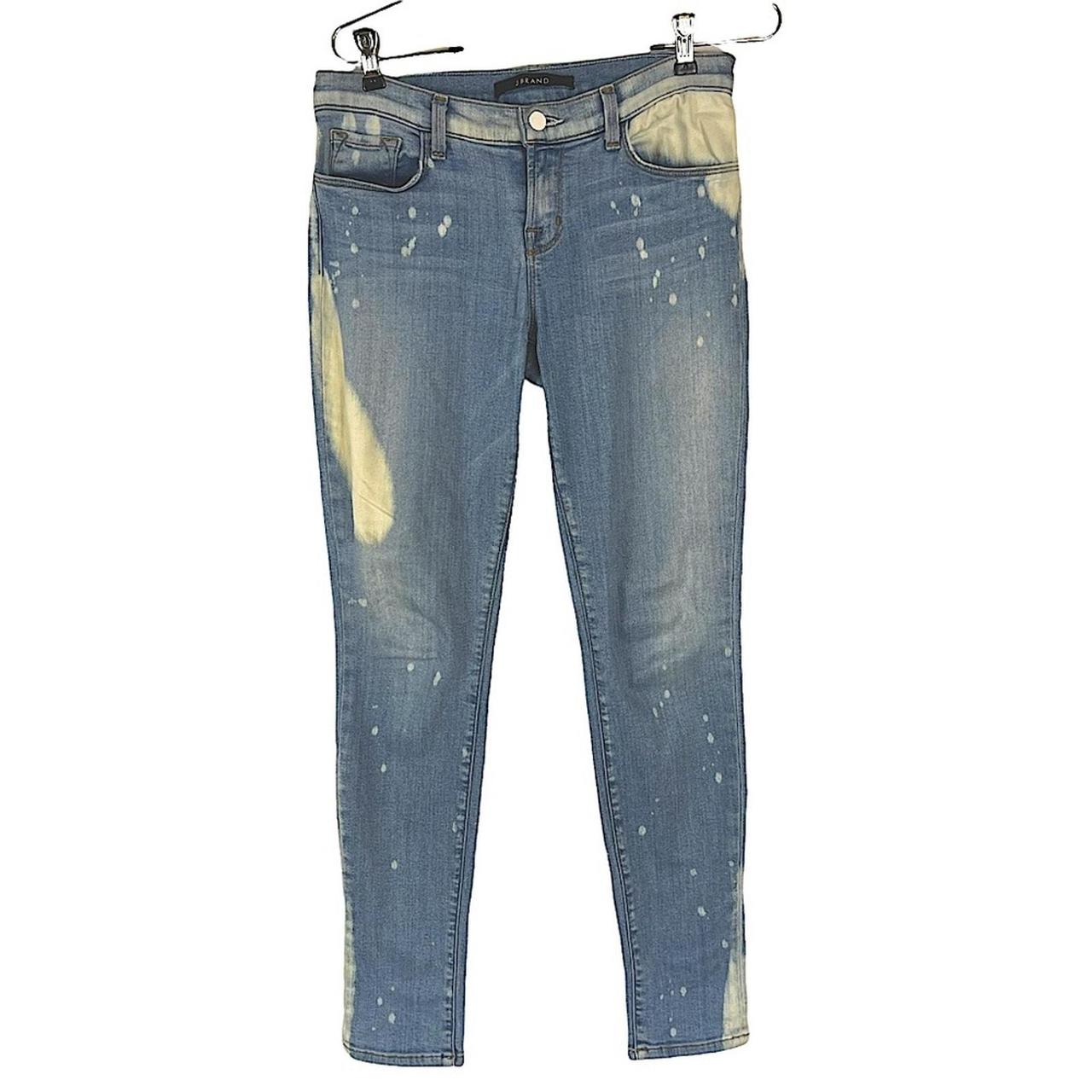 J Brand Women's Skinny Bleached Jeans Blue 28