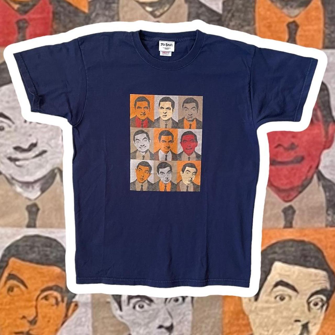 Men's Navy and Orange T-shirt | Depop